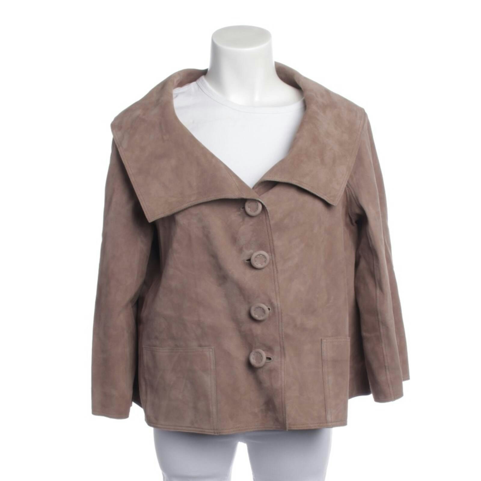 Image 2 of LeatherJacket 38 Brown in color Brown | Vite EnVogue