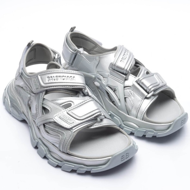 Image 1 of Track Strappy Sandals EUR 42 Silver | Vite EnVogue