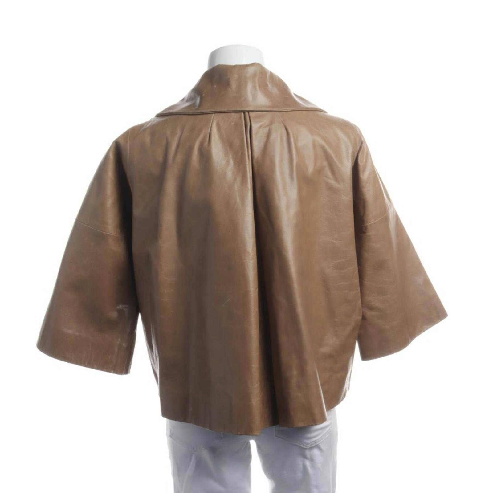 Image 2 of LeatherJacket 36 Light Brown in color Brown | Vite EnVogue