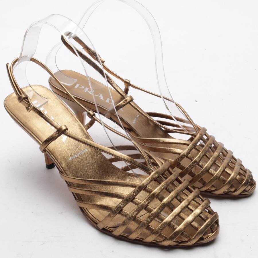 Image 1 of Slingbacks EUR38 Gold in color Metallic | Vite EnVogue