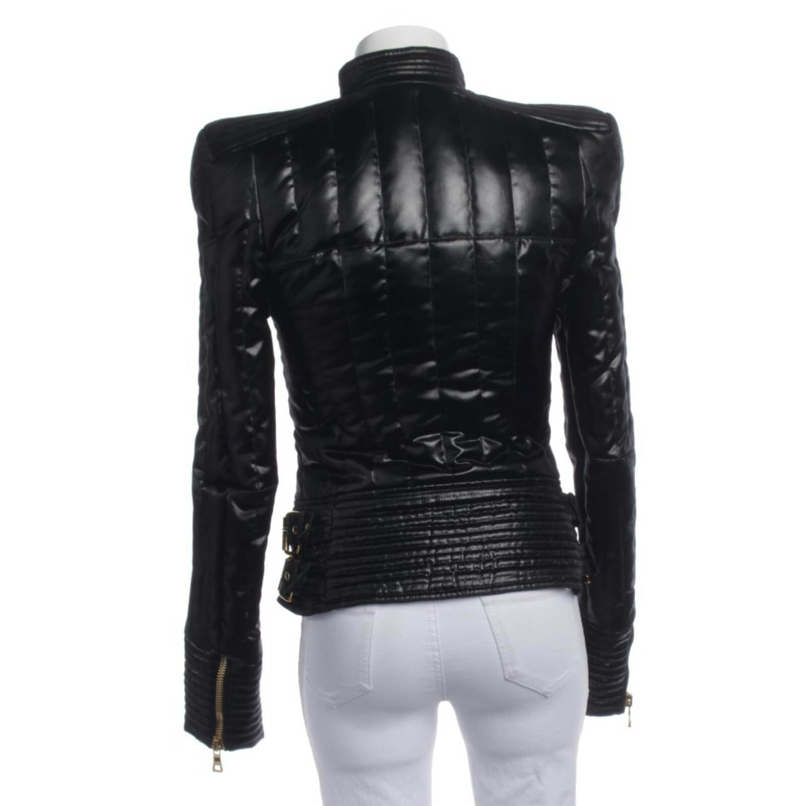 Image 2 of Mid-Season Jacket 36 Black in color Black | Vite EnVogue