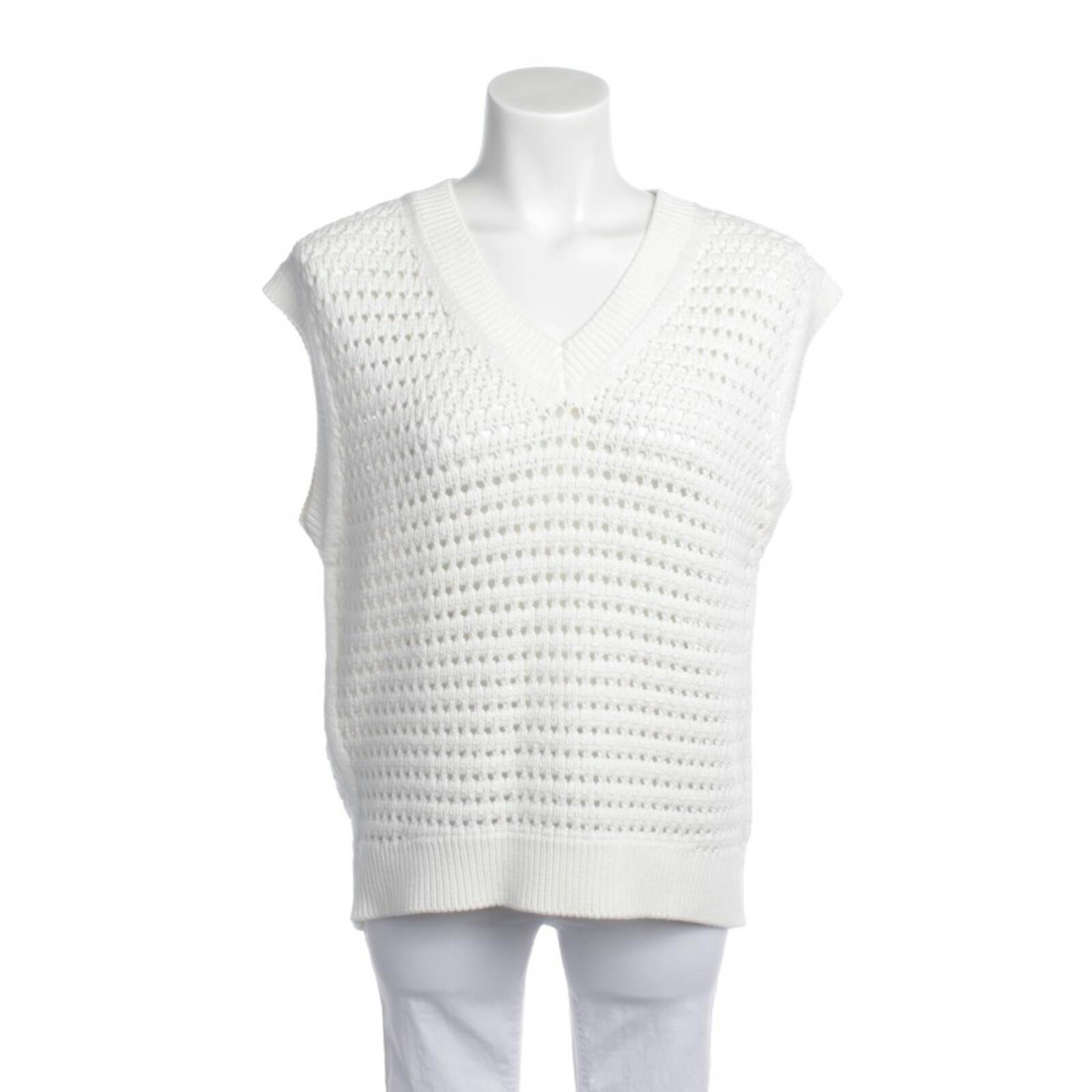 Image 1 of Sweater Vest XL Cream in color White | Vite EnVogue