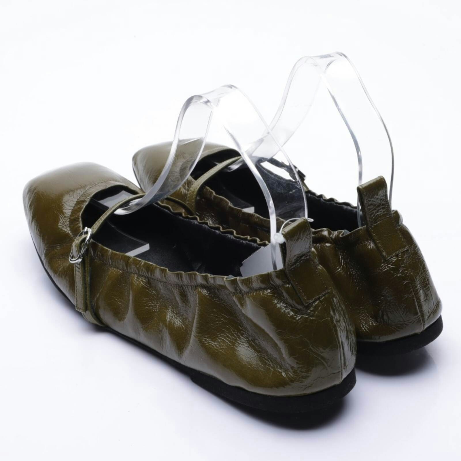 Image 2 of Flats EUR 41 Olive Green in color Green | Vite EnVogue