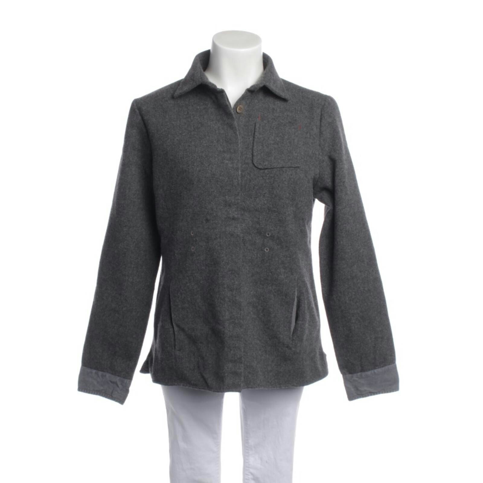 Image 1 of Mid-Season Coat 40 Gray in color Gray | Vite EnVogue