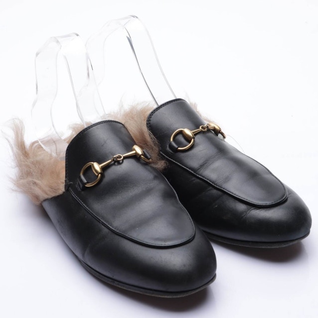 Image 1 of Princetown Fur Mules EUR 37 Black | Vite EnVogue