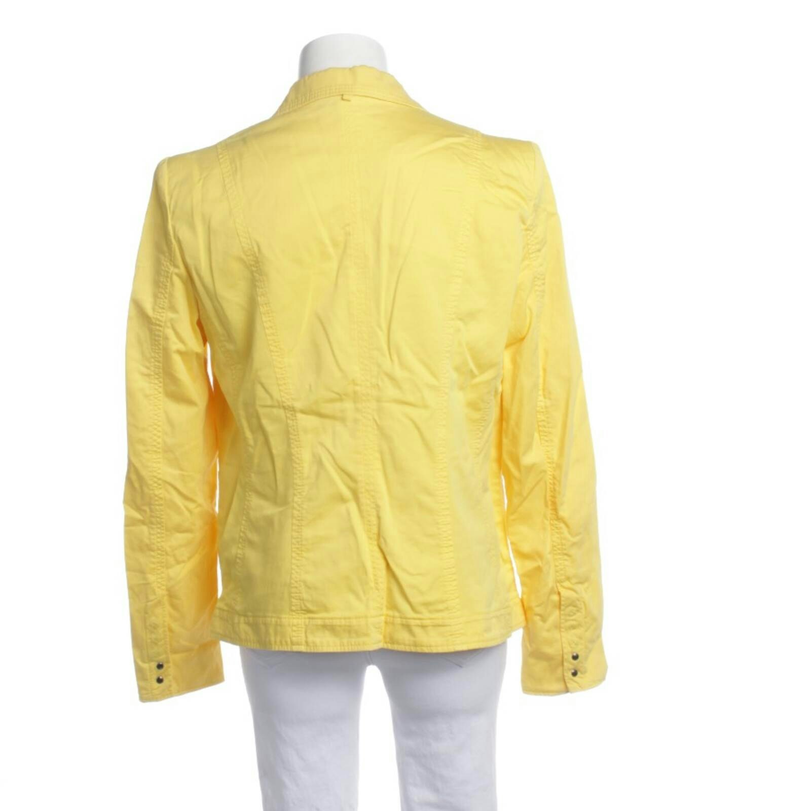 Image 2 of Mid-Season Jacket 42 Yellow in color Yellow | Vite EnVogue