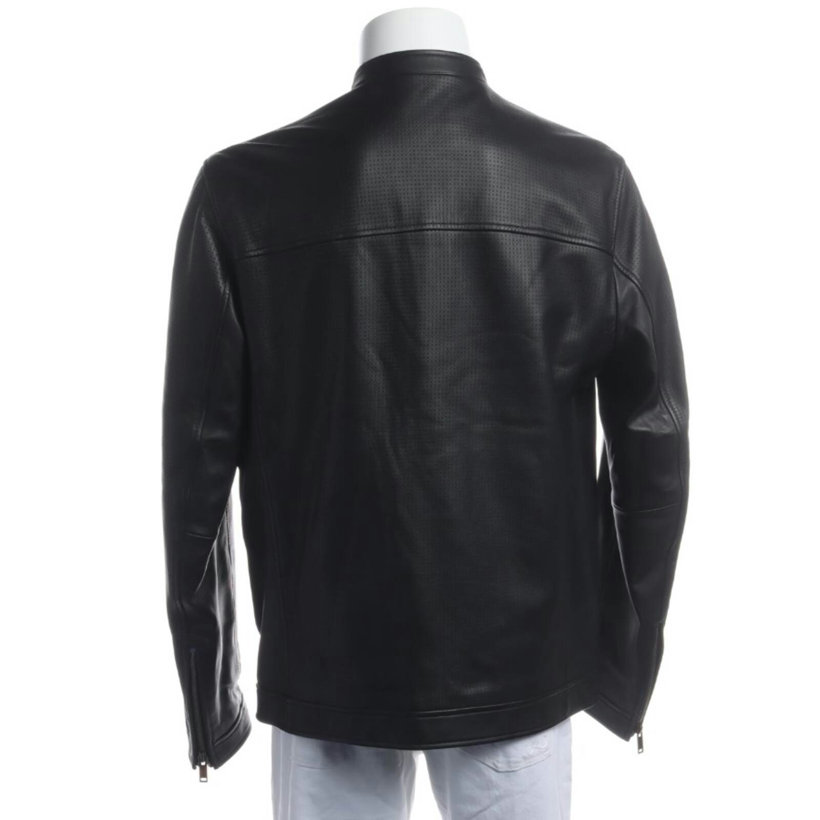 Image 2 of Leather Jacket L Black in color Black | Vite EnVogue