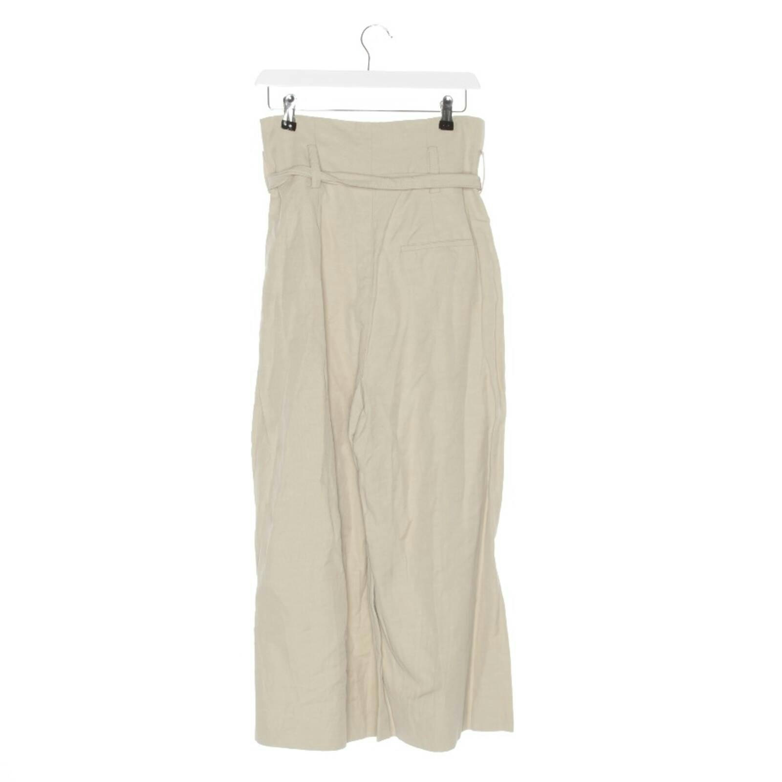 Image 2 of Pants 34 Beige in color White | Vite EnVogue