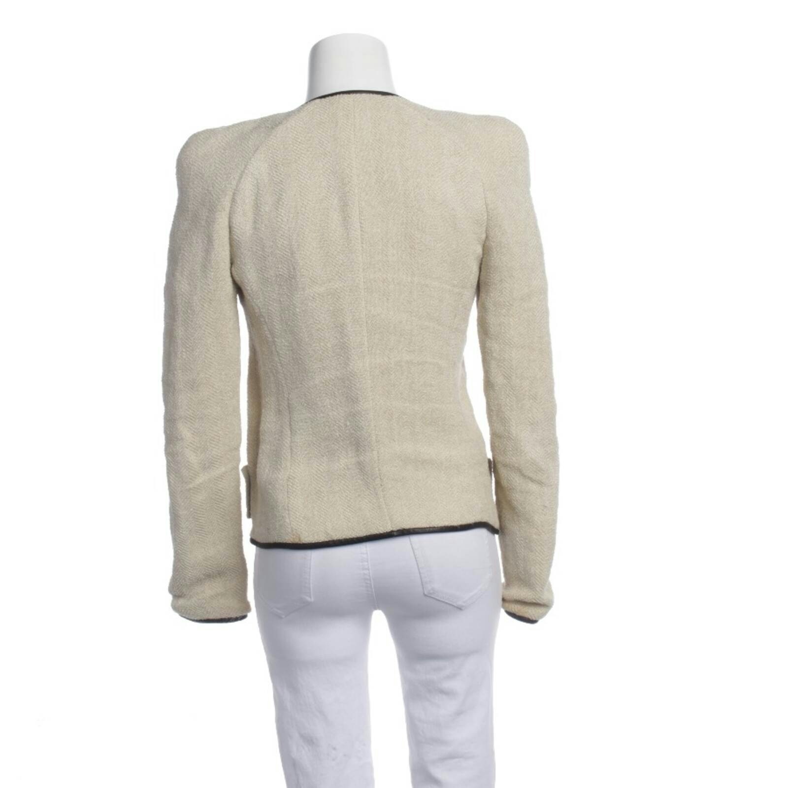 Image 2 of Mid-Season Jacket 36 Beige in color White | Vite EnVogue