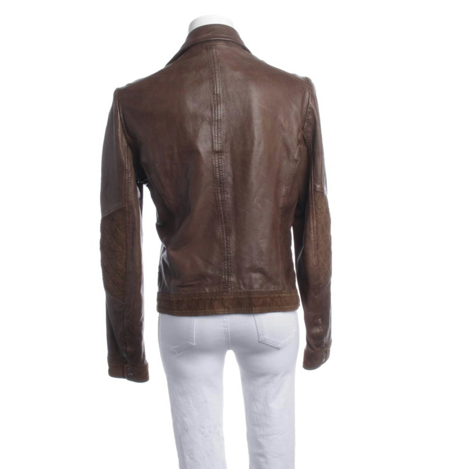 Image 2 of LeatherJacket 40 Brown in color Brown | Vite EnVogue