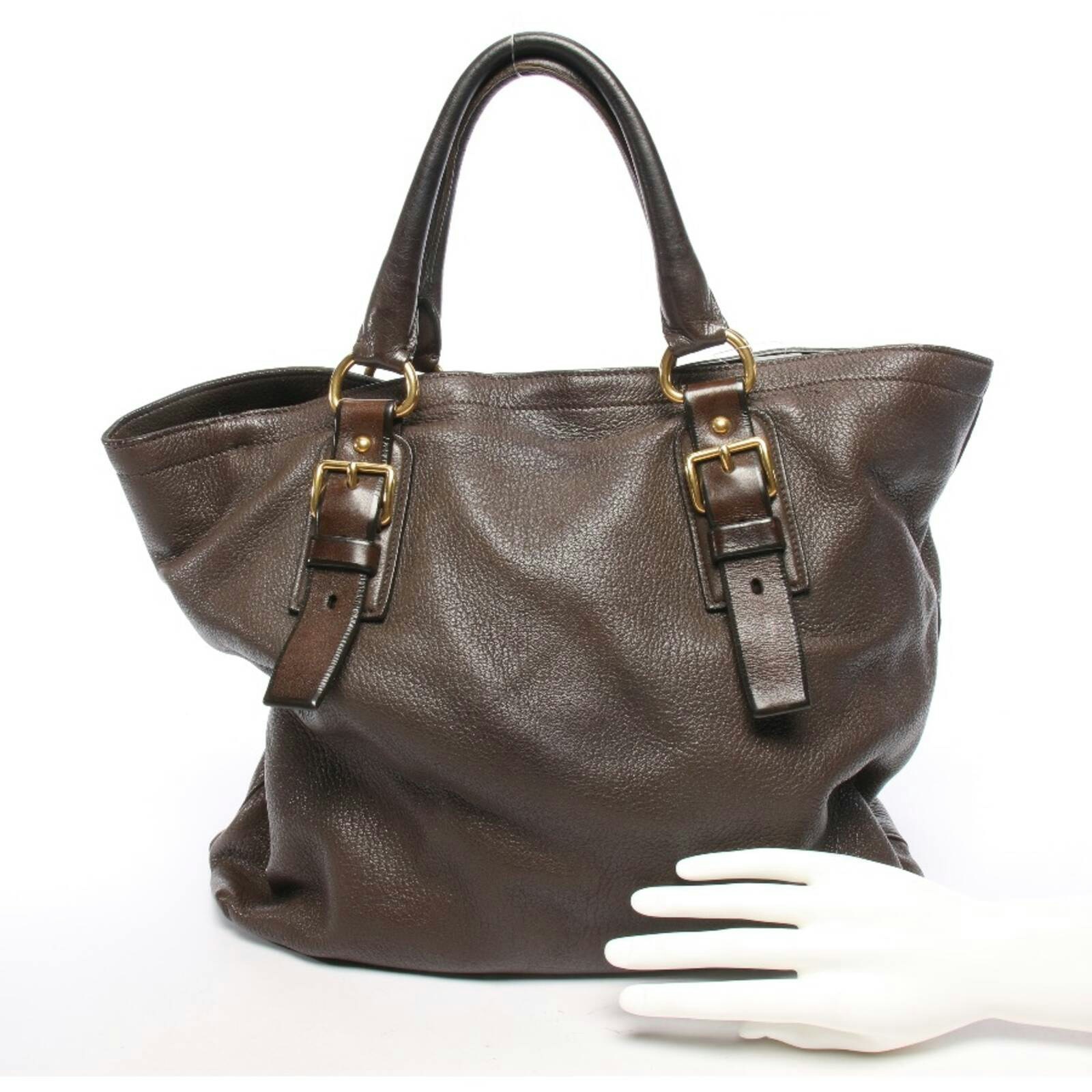 Image 2 of Shopper Bag Dark Brown in color Brown | Vite EnVogue