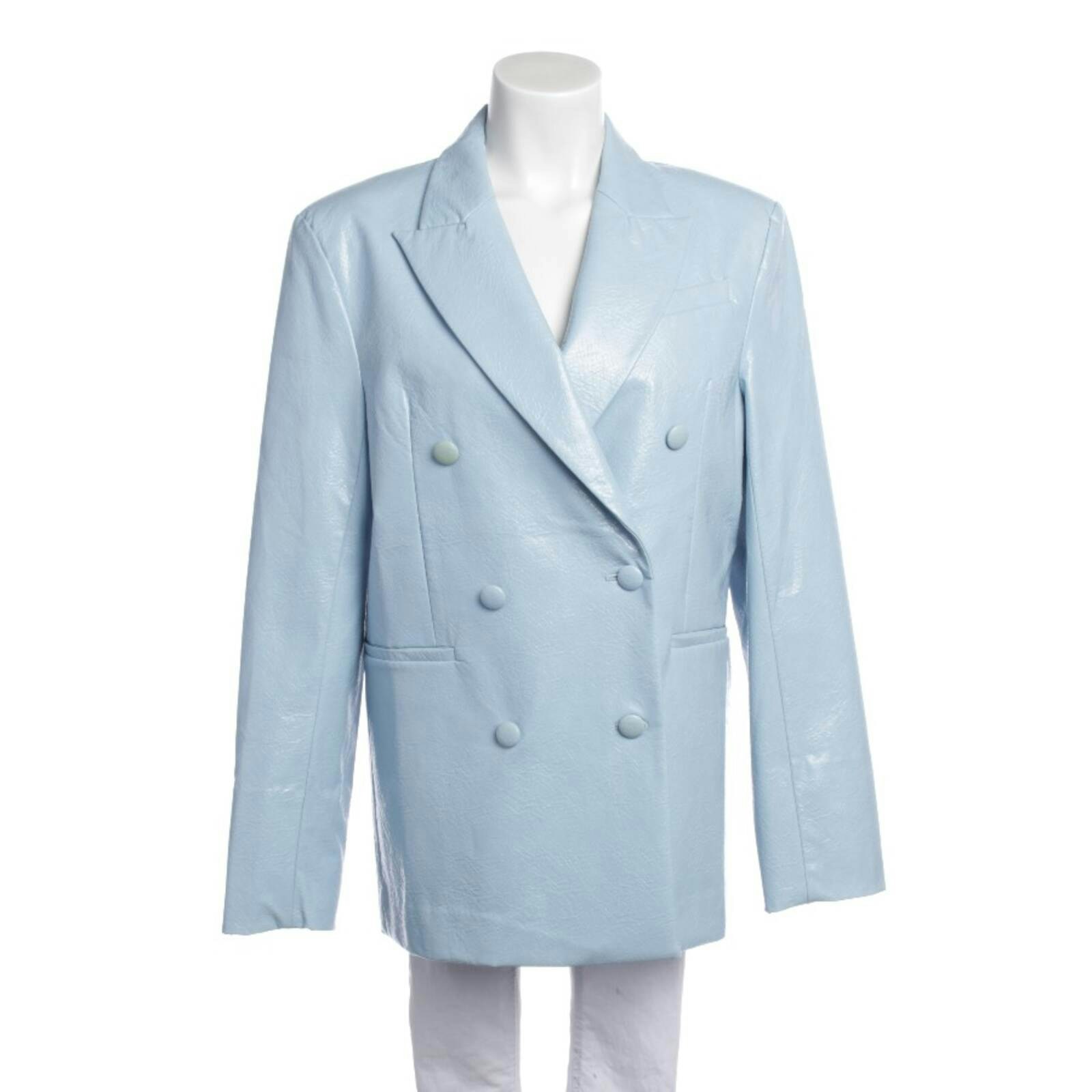 Image 1 of Blazer 38 Light Blue in color Blue | Vite EnVogue