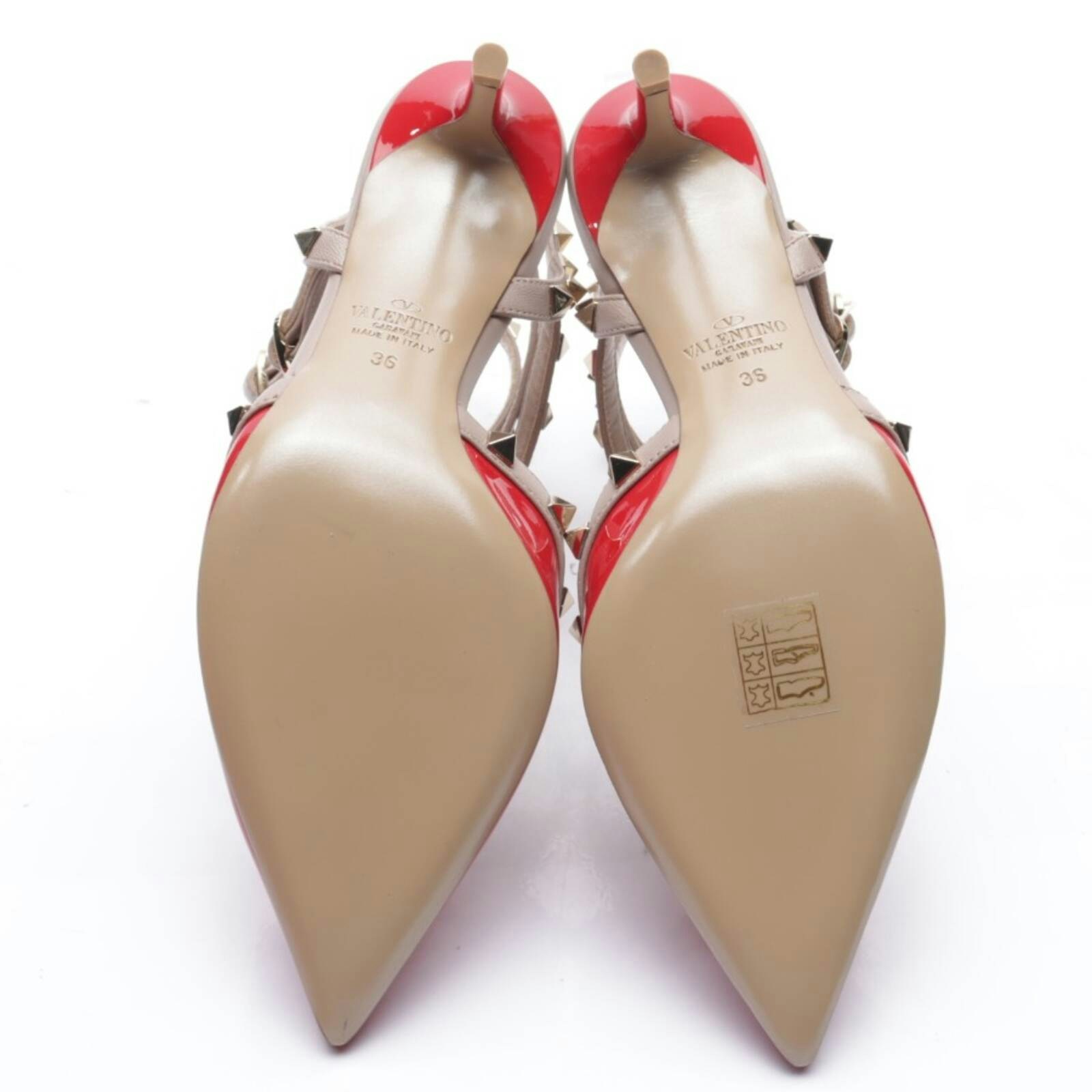 Image 3 of Rockstud Pumps EUR 36 Red in color Red | Vite EnVogue