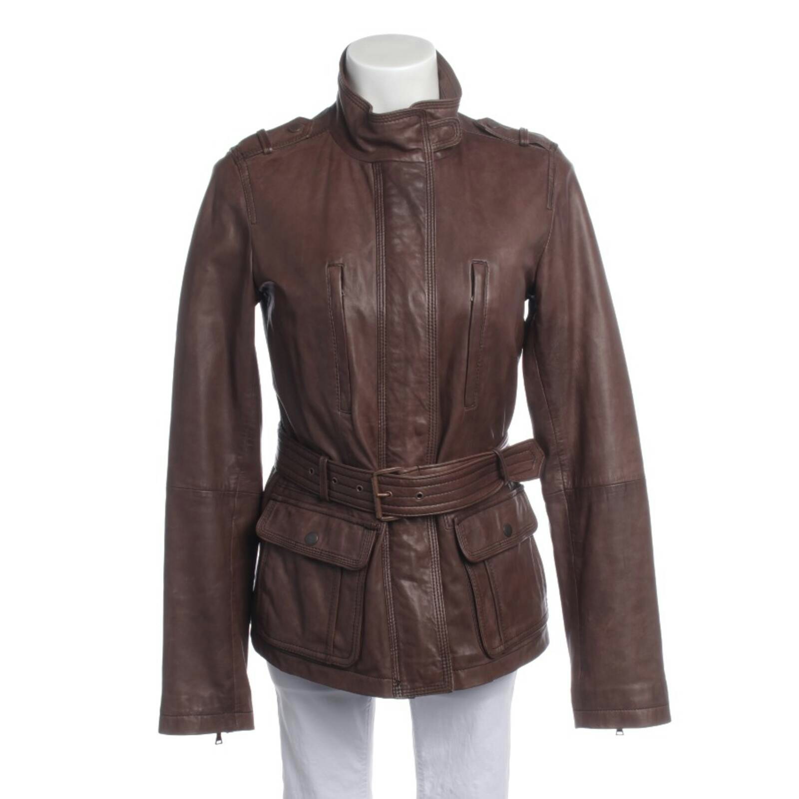 Image 1 of LeatherJacket 38 Brown in color Brown | Vite EnVogue