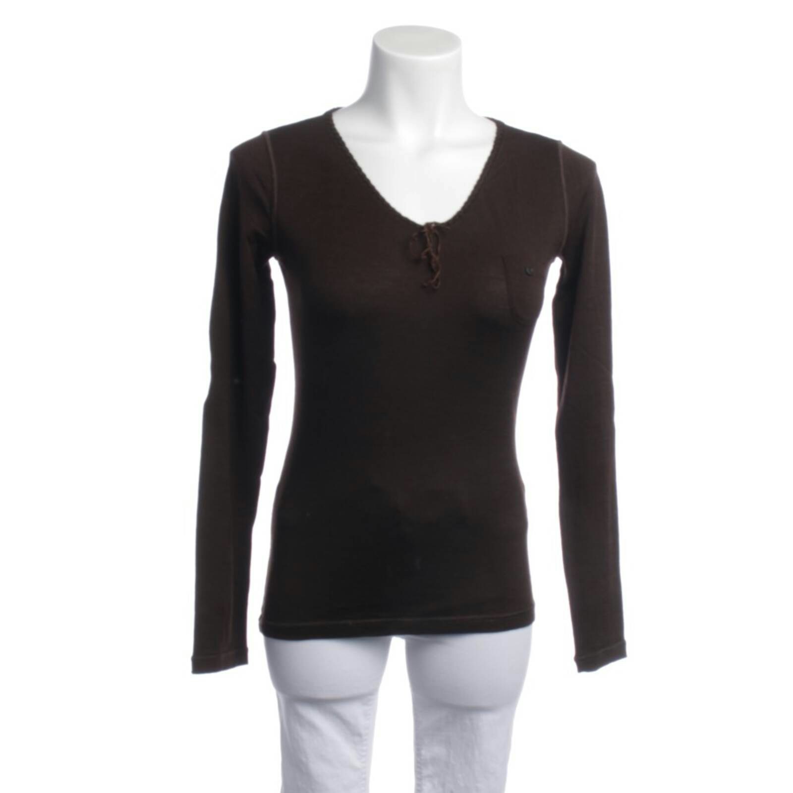 Image 1 of Long Sleeve Shirt S Brown in color Brown | Vite EnVogue