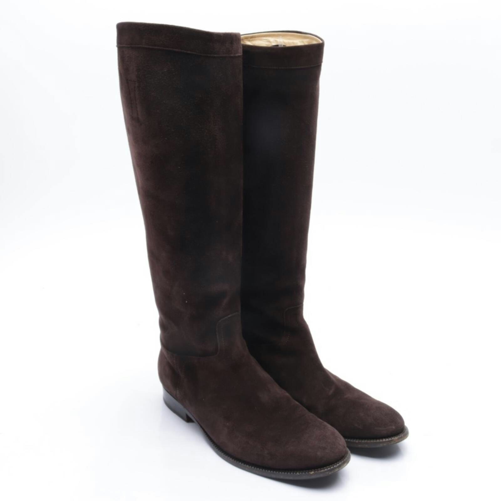 Image 1 of Boots EUR 38.5 Dark Brown in color Brown | Vite EnVogue