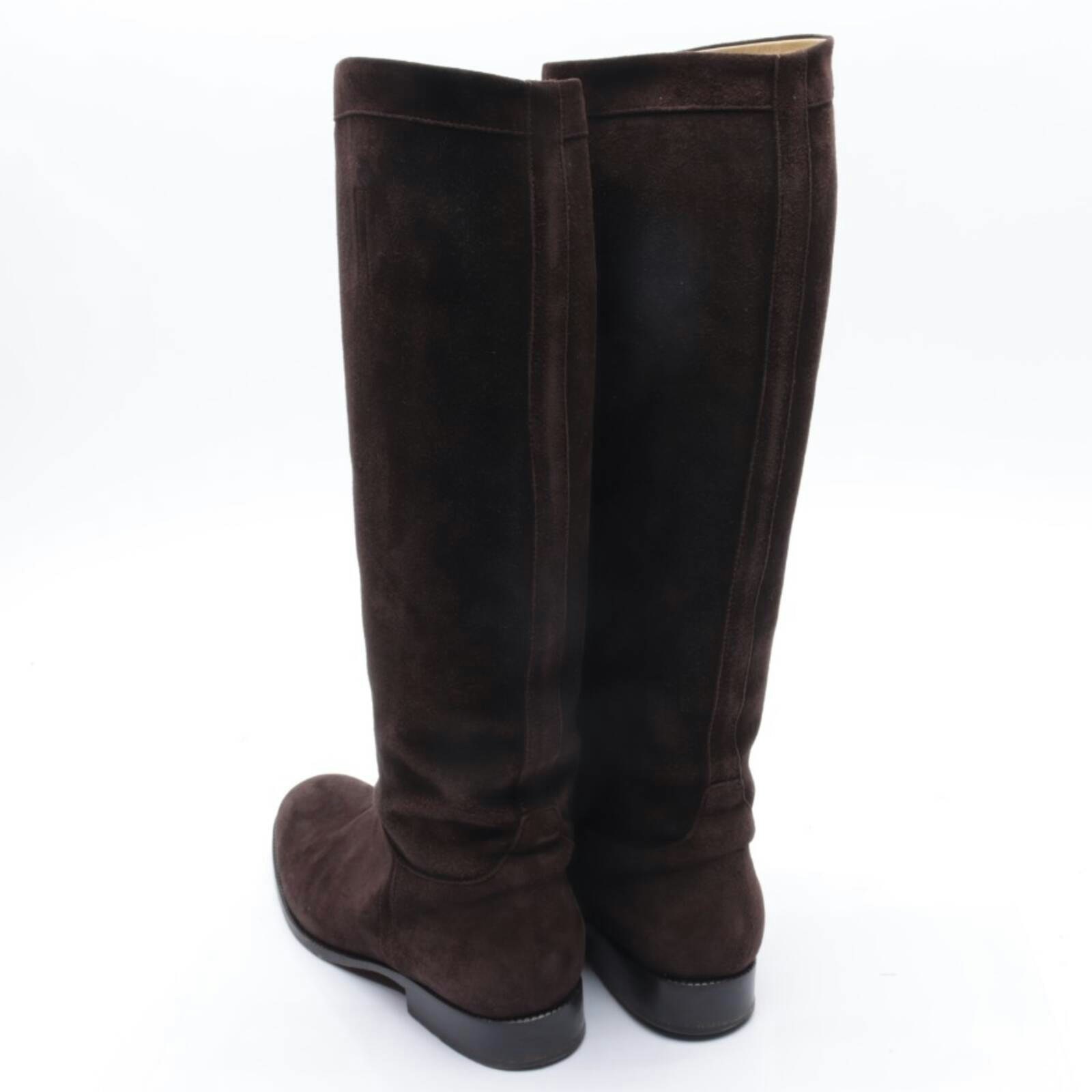 Image 2 of Boots EUR 38.5 Dark Brown in color Brown | Vite EnVogue