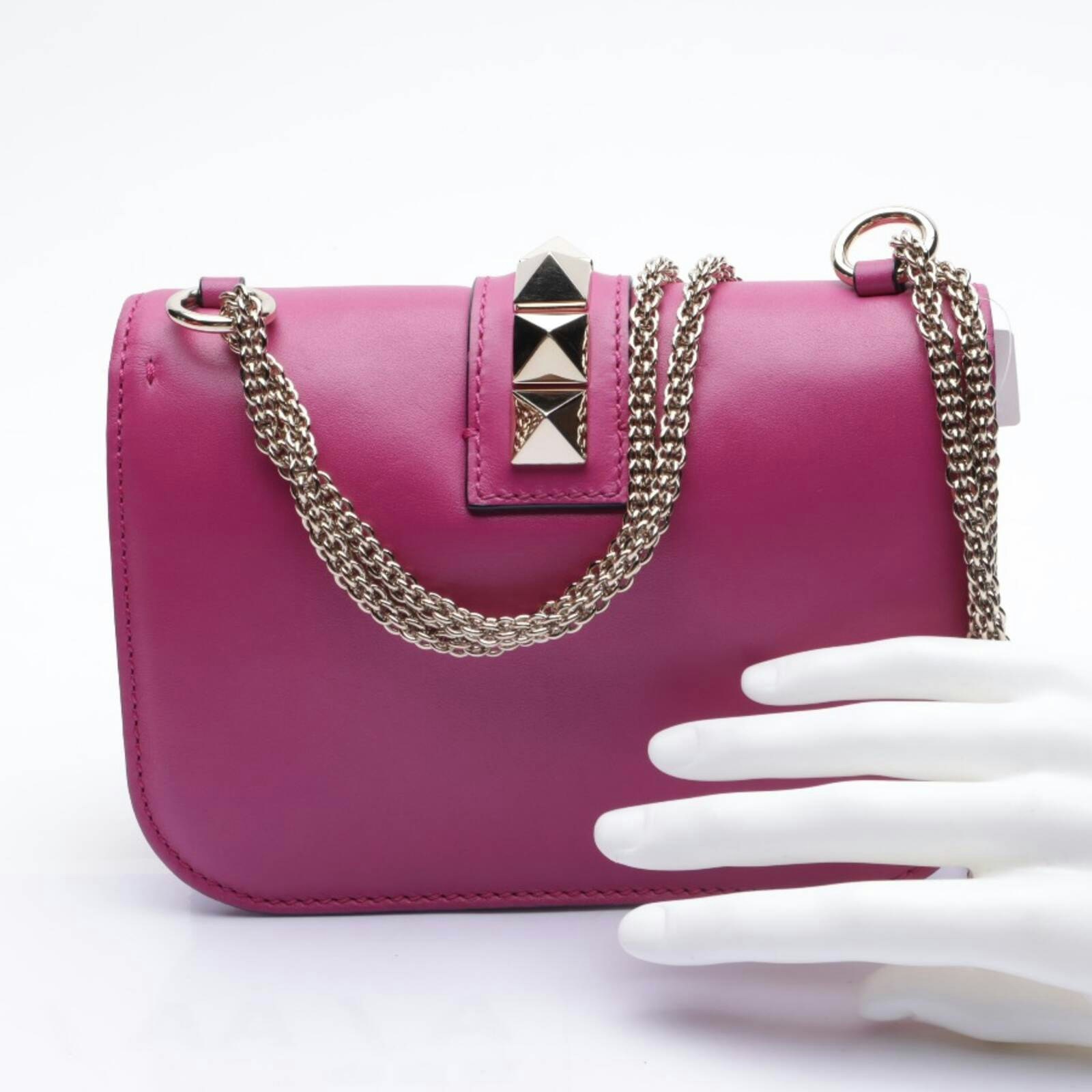 Image 2 of Glam Lock Shoulder Bag Pink in color Pink | Vite EnVogue