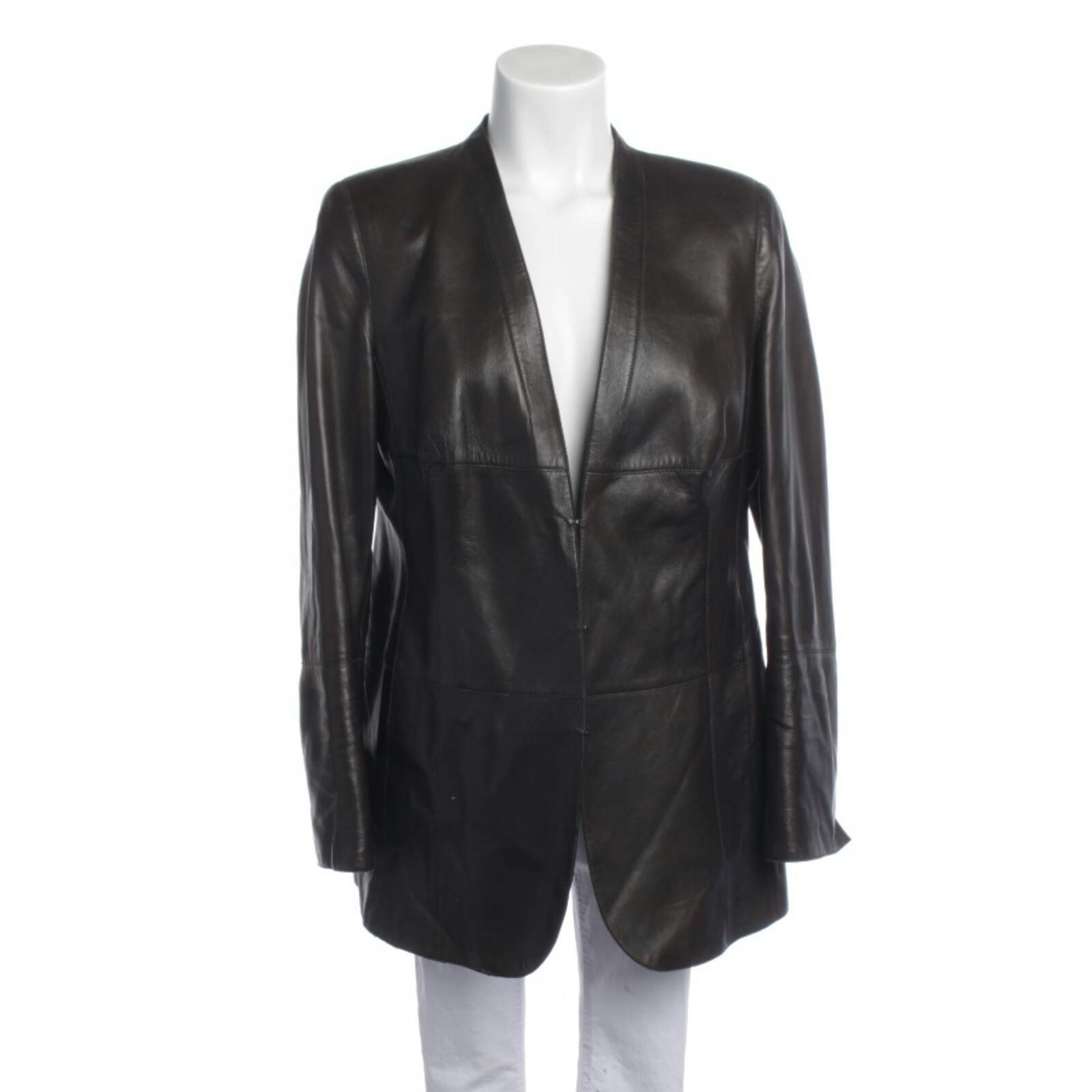 Image 1 of LeatherJacket 36 Brown in color Brown | Vite EnVogue