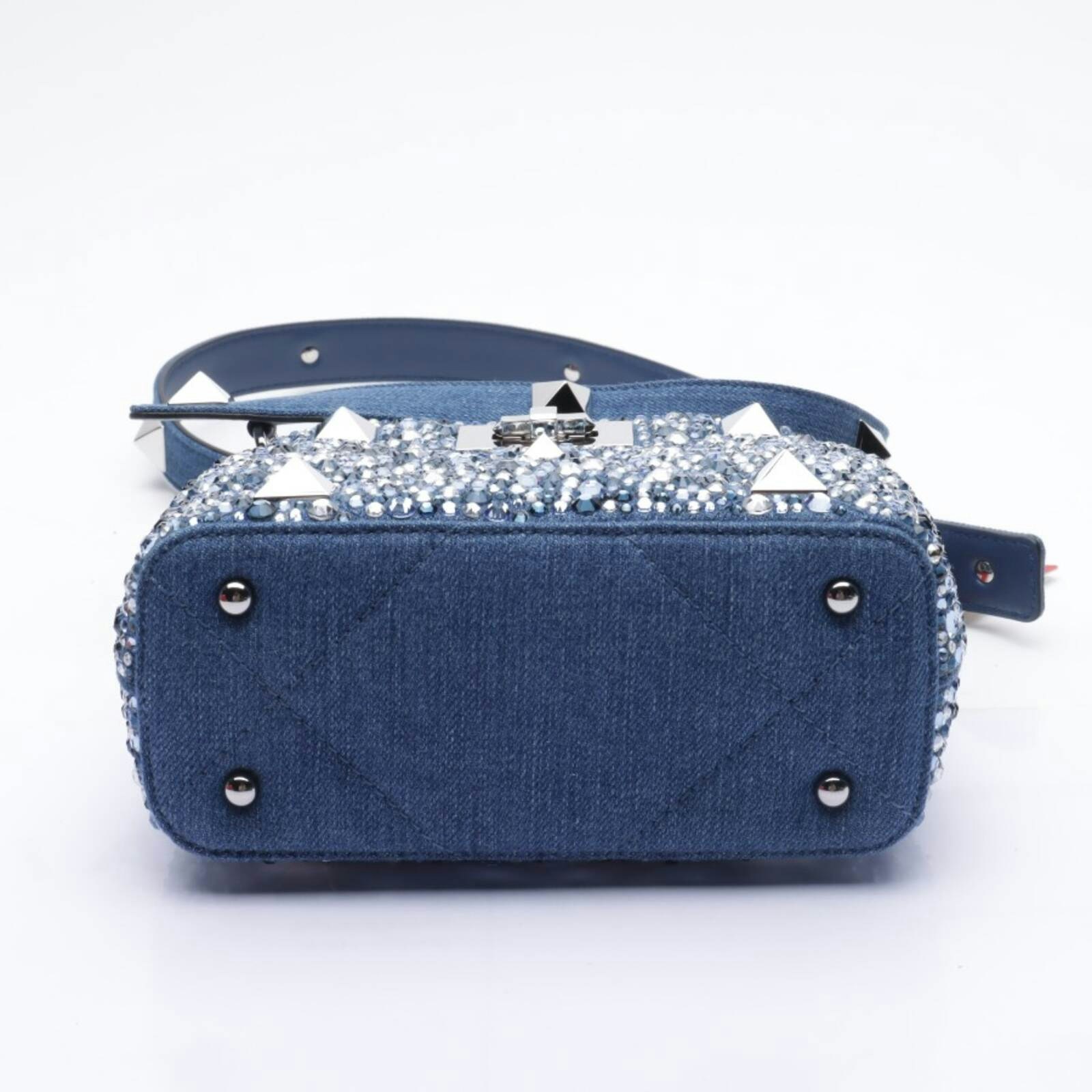 Image 4 of Roman Stud Handbag Blue in color Blue | Vite EnVogue