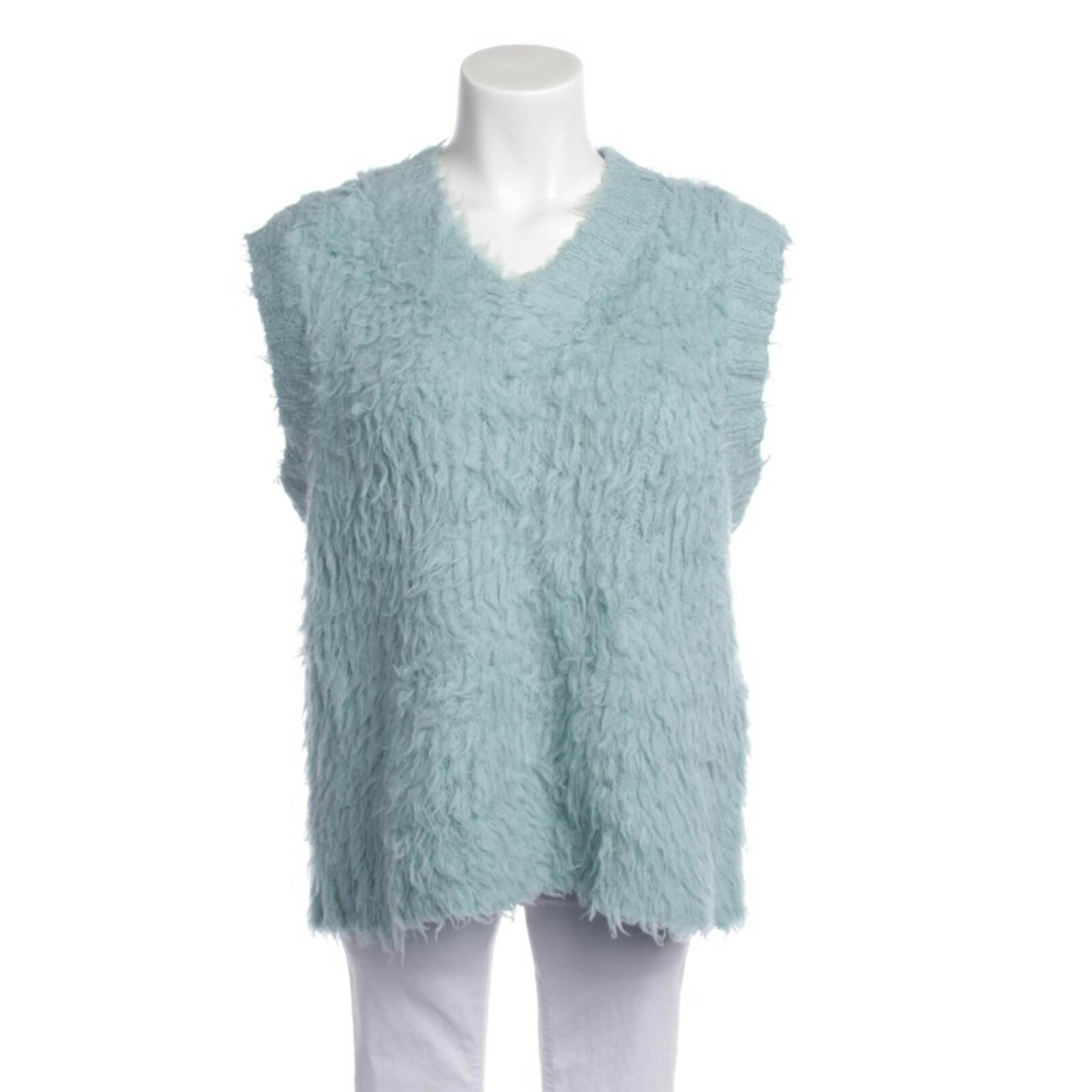 Image 1 of Sweater Vest M Mint Green in color Green | Vite EnVogue