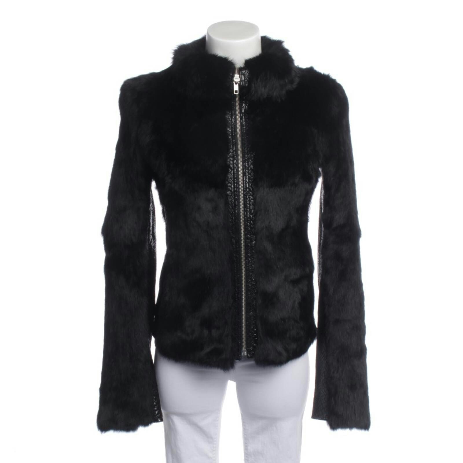 Image 1 of Fur Jacket 34 Black in color Black | Vite EnVogue