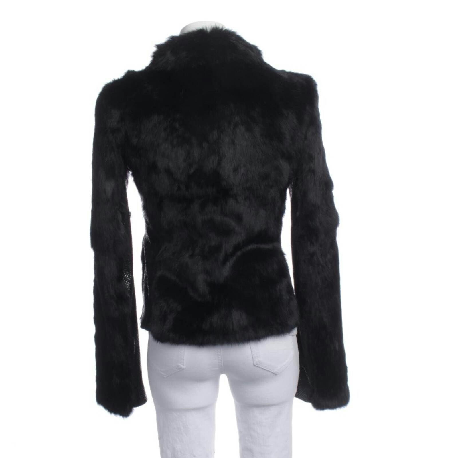 Image 2 of Fur Jacket 34 Black in color Black | Vite EnVogue