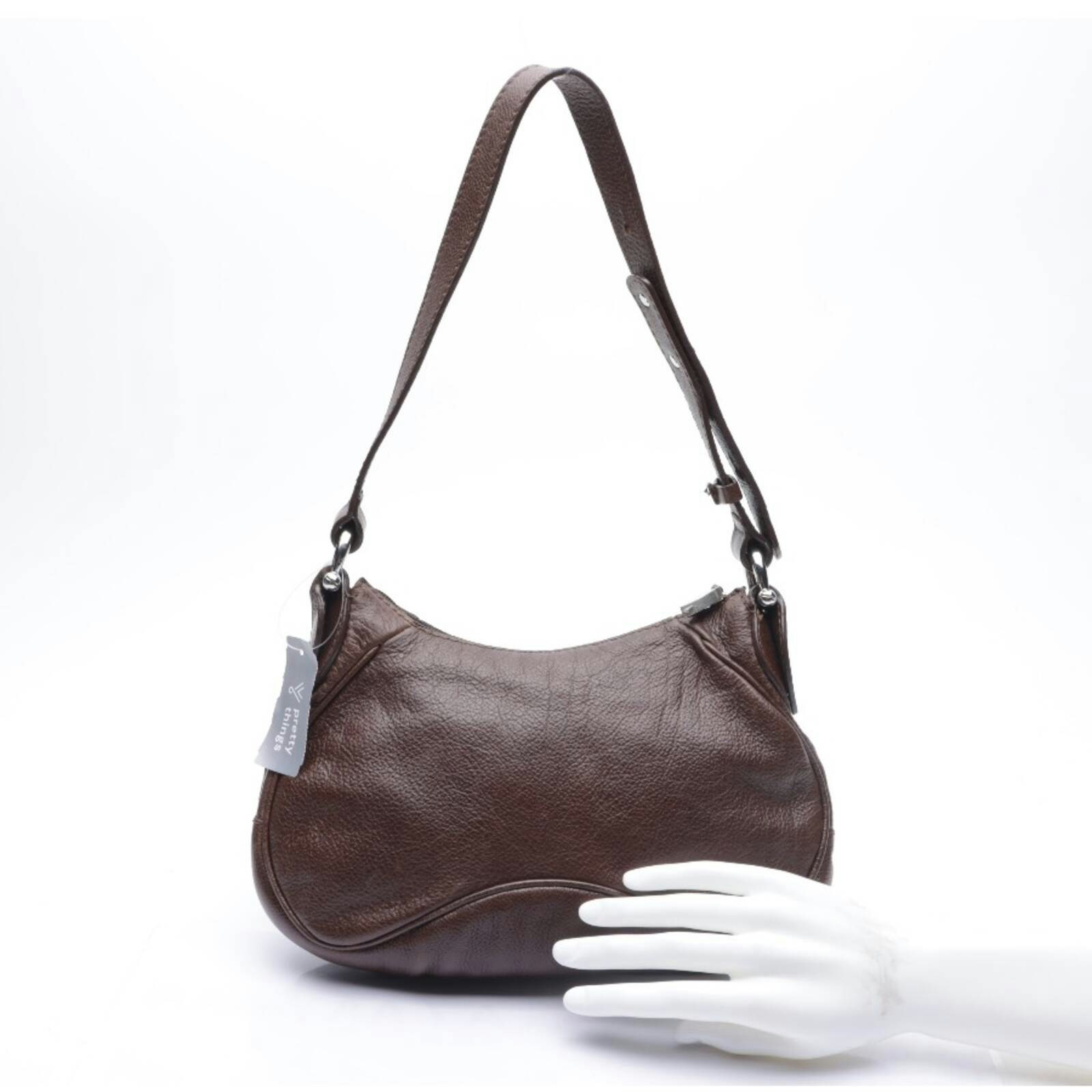 Image 2 of Shoulder Bag Dark Brown in color Brown | Vite EnVogue