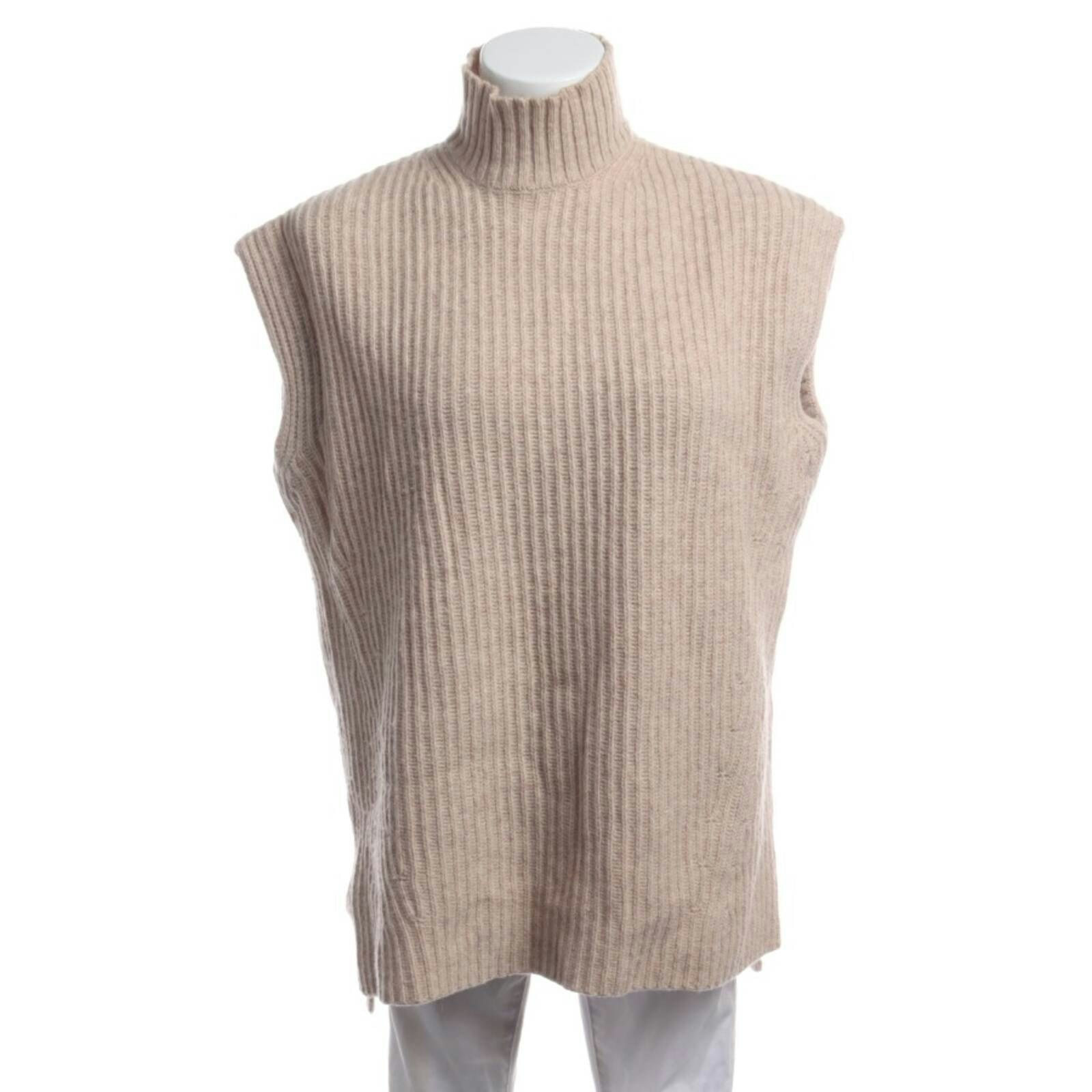 Image 1 of Sweater Vest XS Light Brown in color Brown | Vite EnVogue