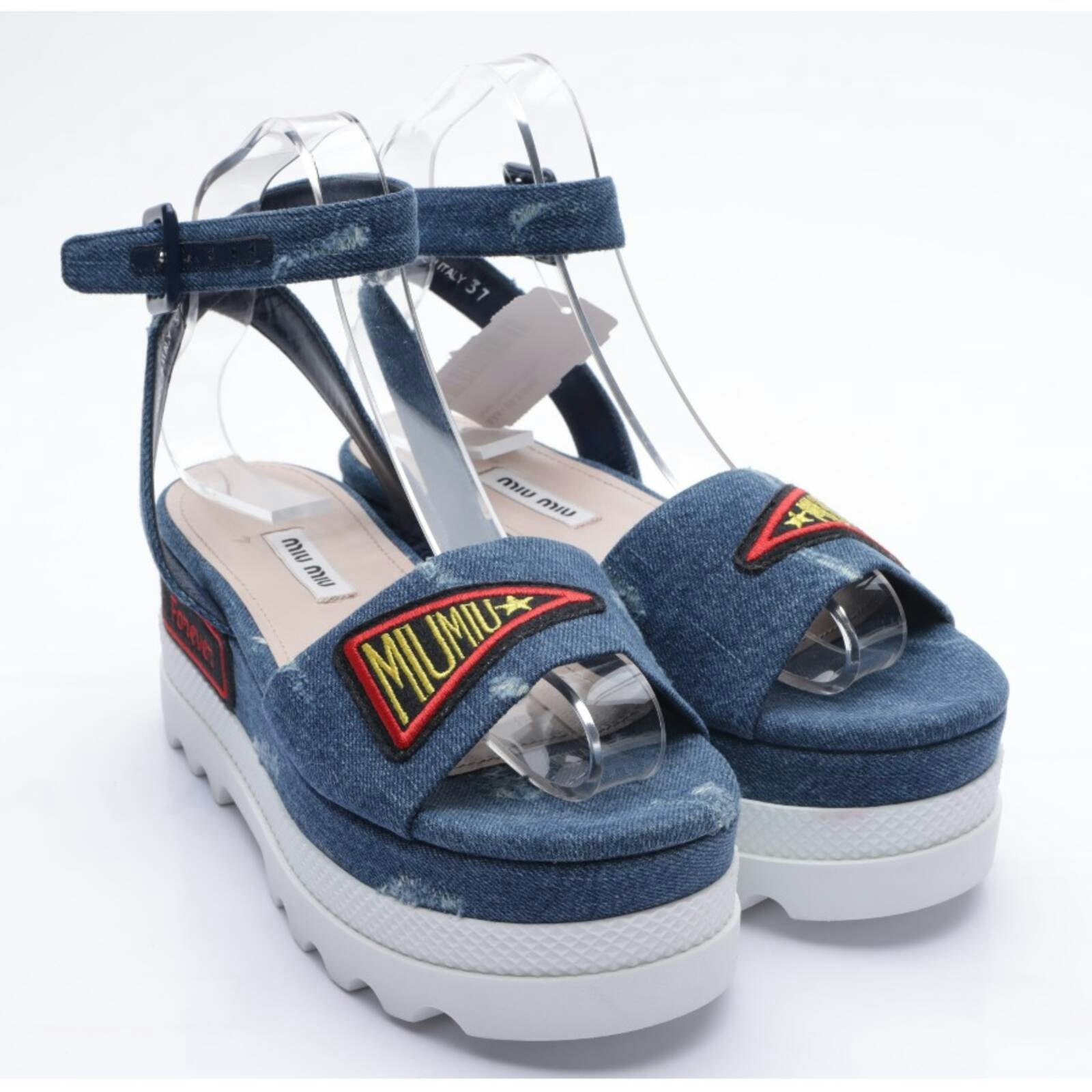 Image 1 of Heeled Sandals EUR 37 Navy in color Blue | Vite EnVogue