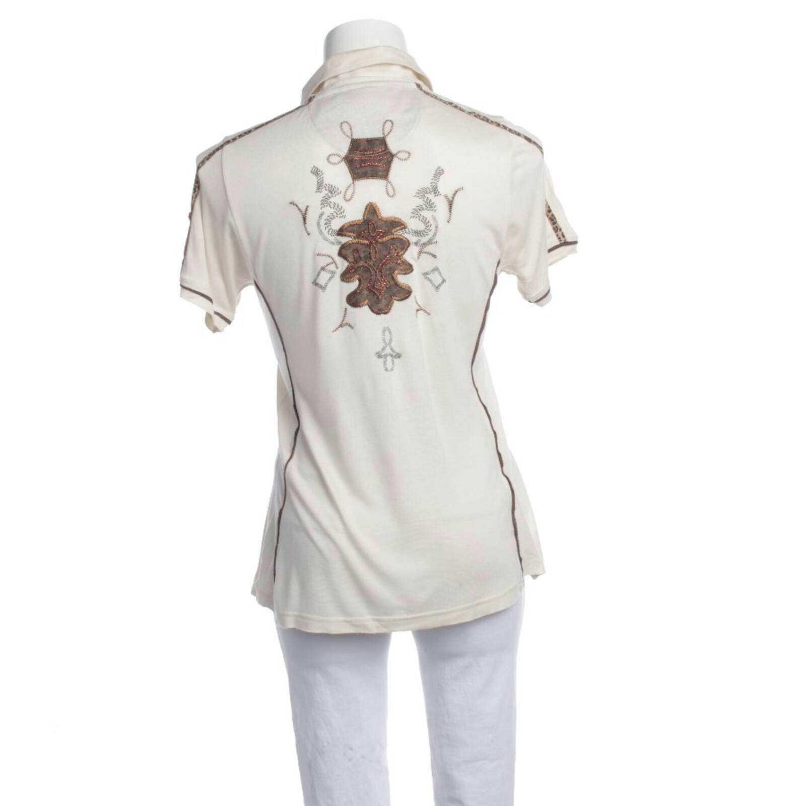 Image 2 of Polo Shirt 38 Beige in color White | Vite EnVogue