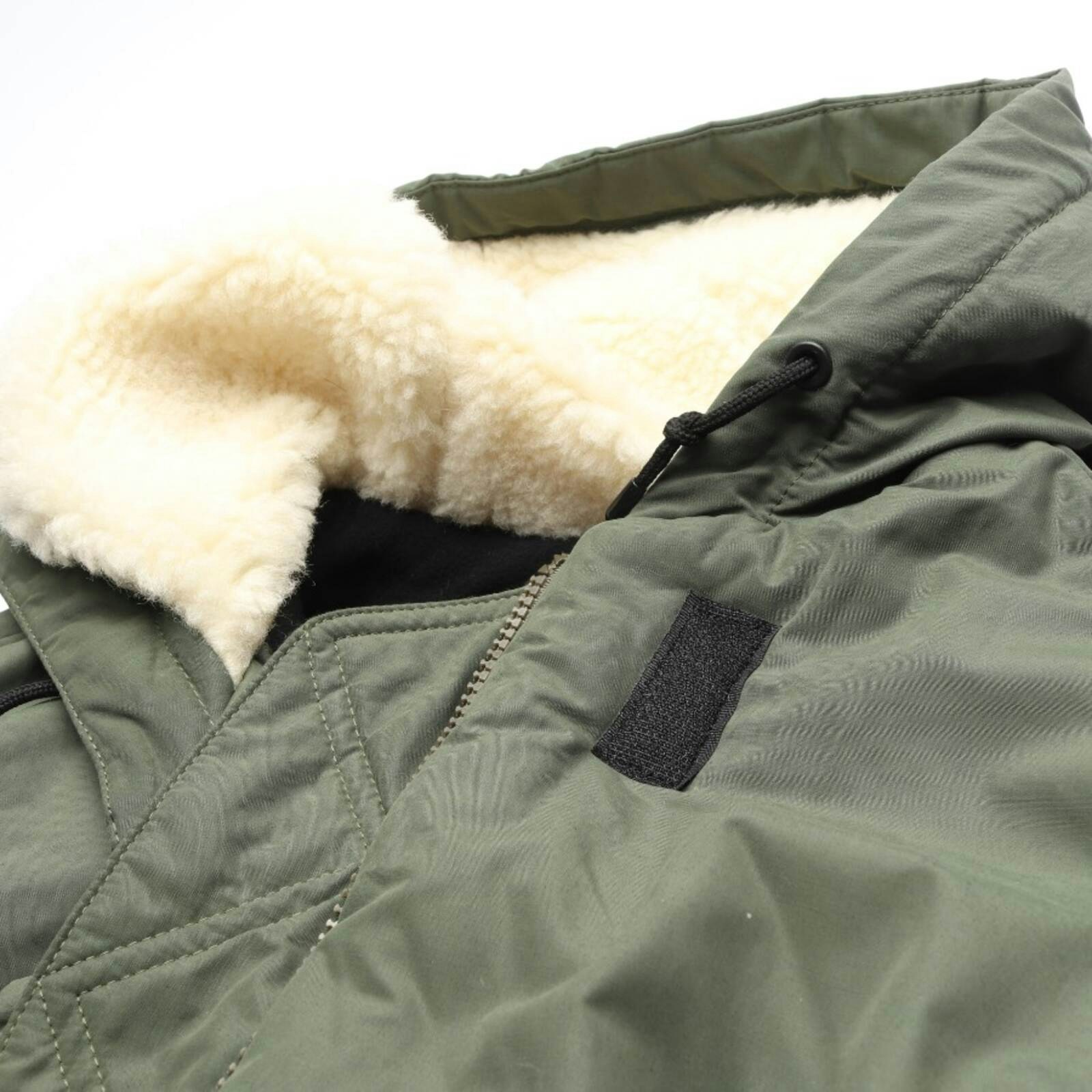 Image 3 of Mid-Season Coat 32 Green in color Green | Vite EnVogue