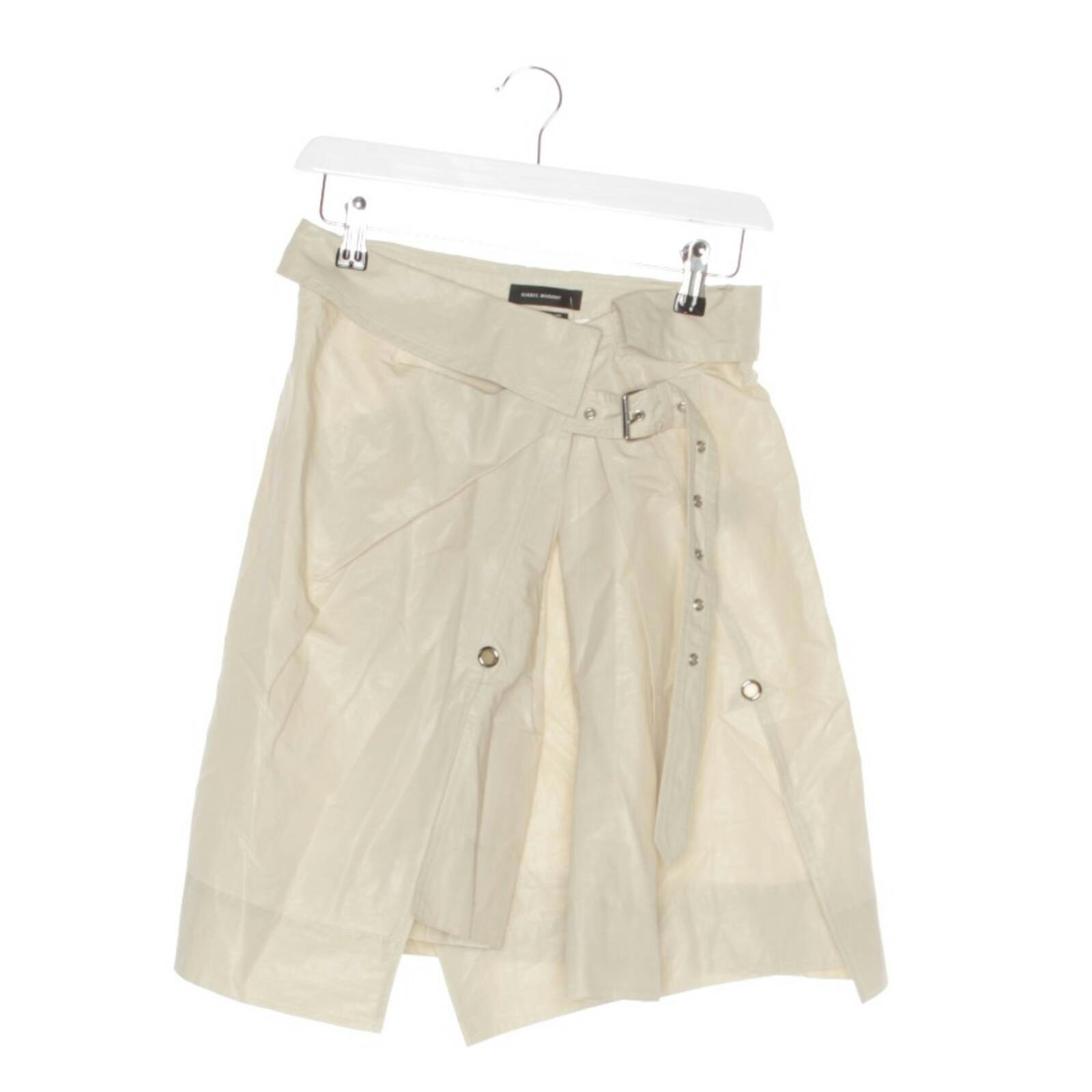 Image 1 of Skirt 36 Beige in color White | Vite EnVogue