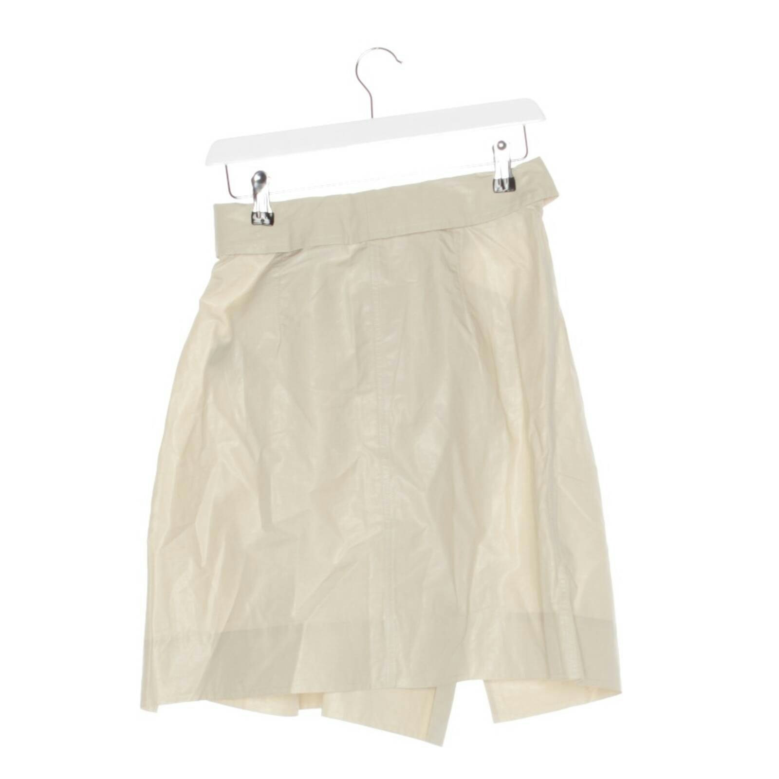 Image 2 of Skirt 36 Beige in color White | Vite EnVogue