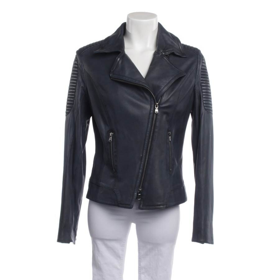 Image 1 of LeatherJacket 40 Blue in color Blue | Vite EnVogue