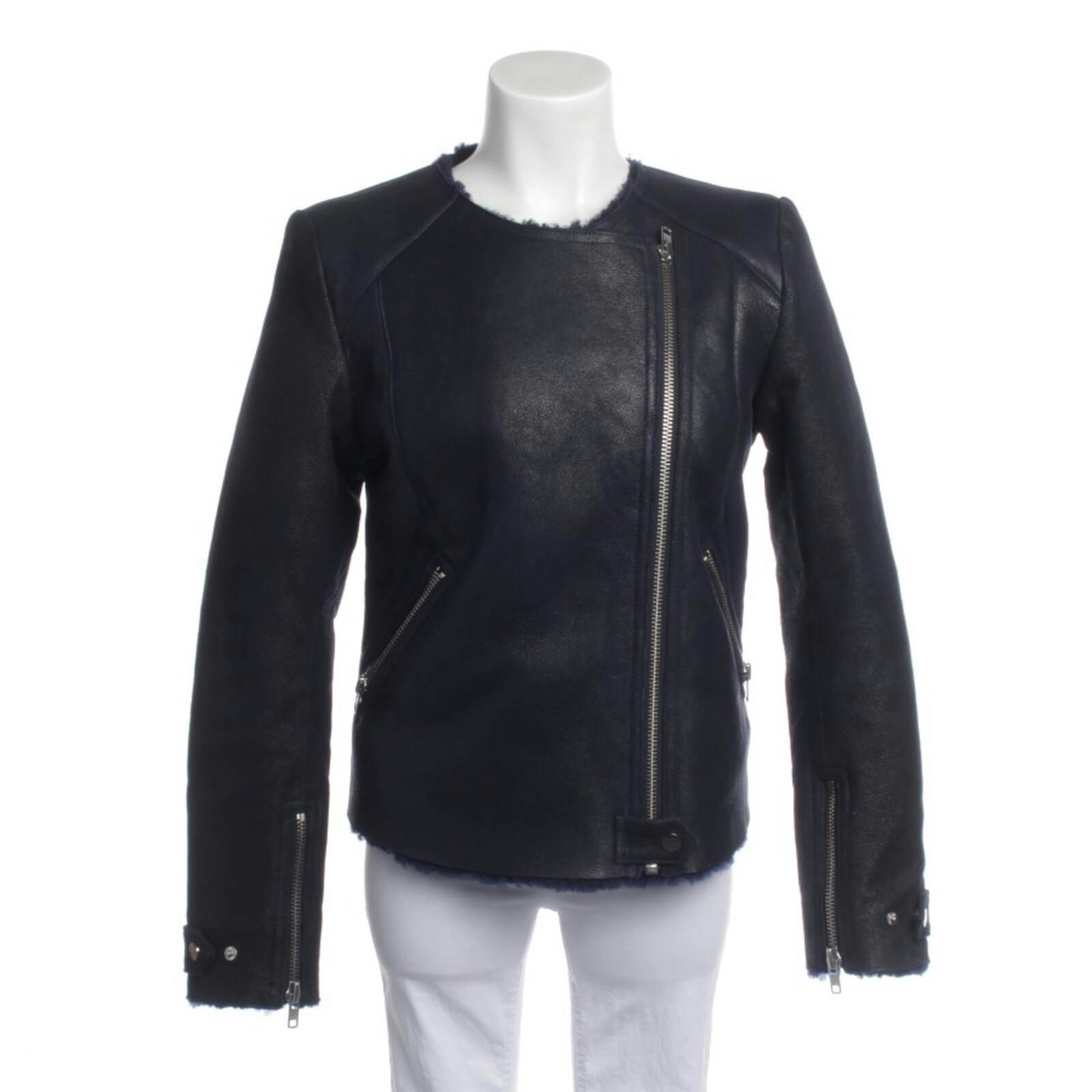 Image 1 of Leather Jacket 38 in color Blue | Vite EnVogue