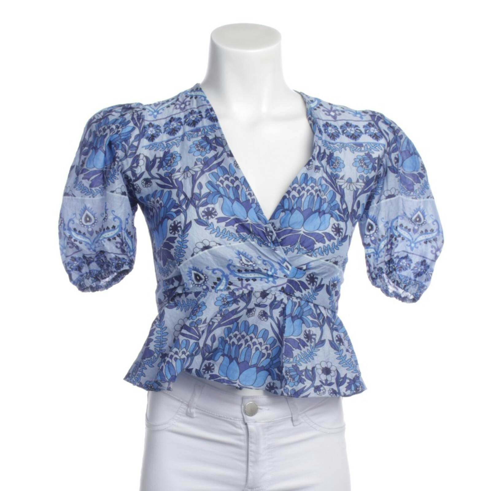 Image 1 of Blouse 32 Blue in color Blue | Vite EnVogue