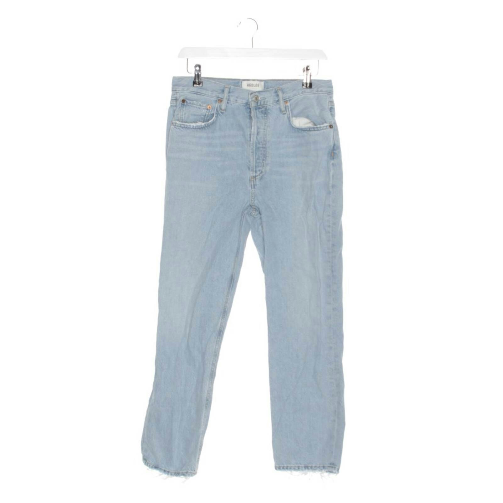 Image 1 of Straight Fit Jeans W28 Light Blue in color Blue | Vite EnVogue