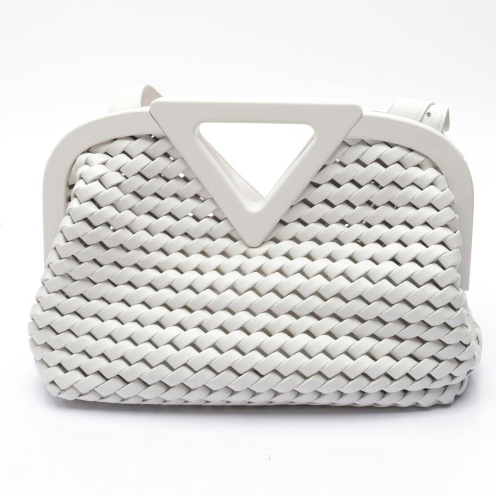 Image 1 of Point Medium Shoulder Bag White in color White | Vite EnVogue