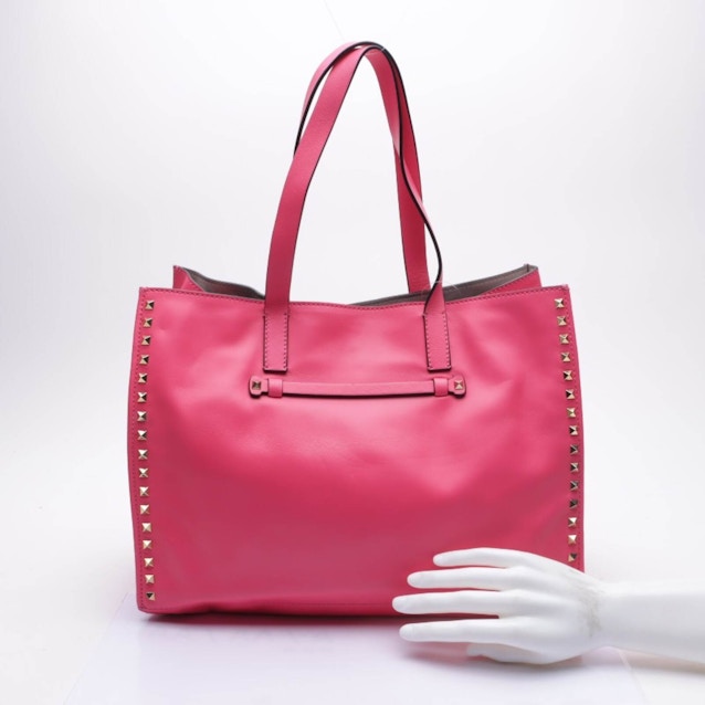 Rockstud Shopper Bag Neon Pink | Vite EnVogue