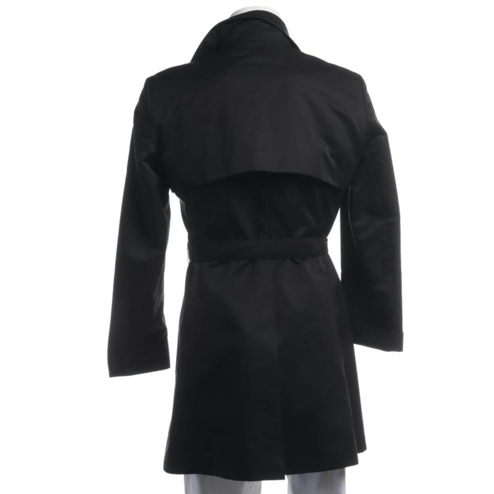 Image 2 of Mid-Season Coat 42 Black in color Black | Vite EnVogue