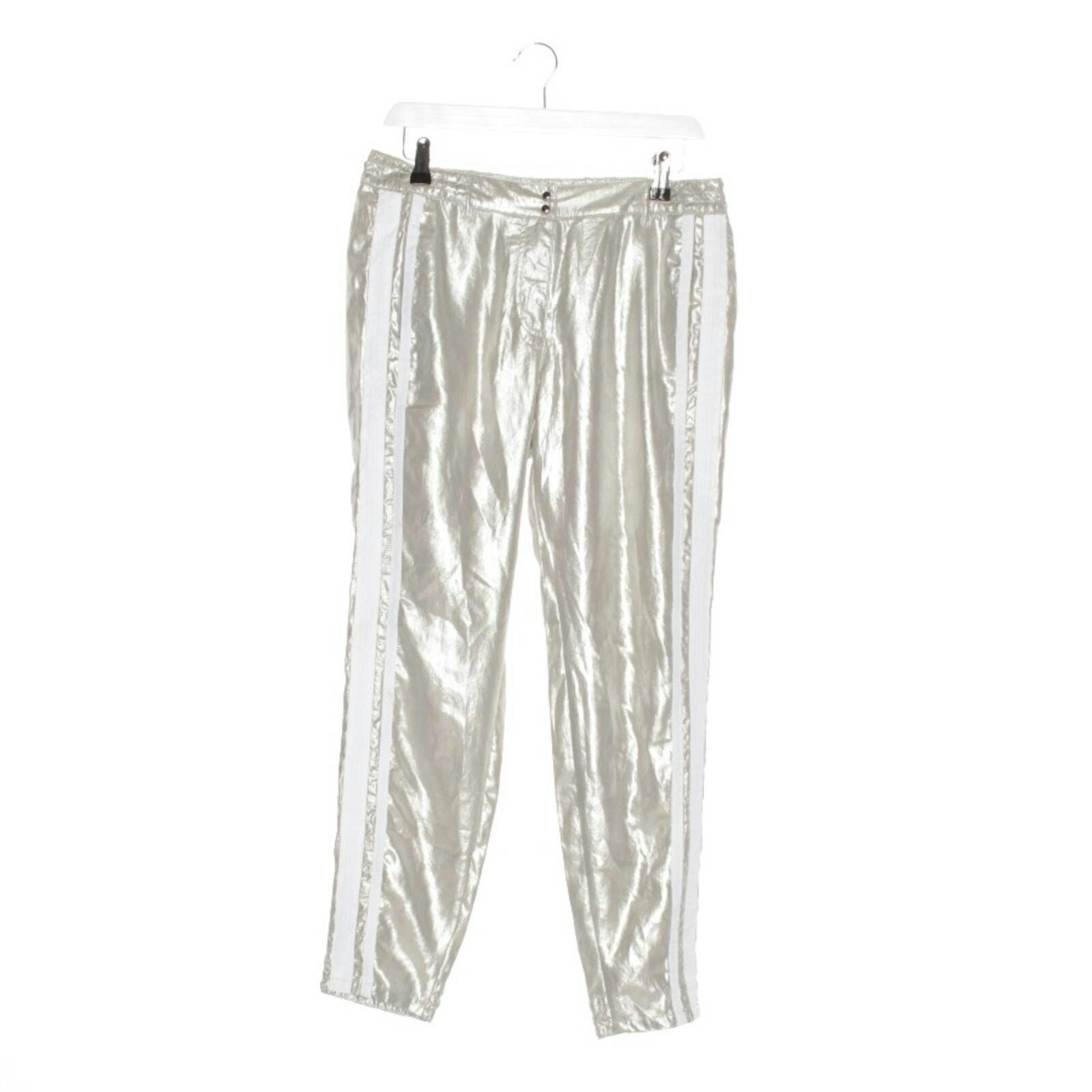 Image 1 of Pants 36 Silver in color Metallic | Vite EnVogue