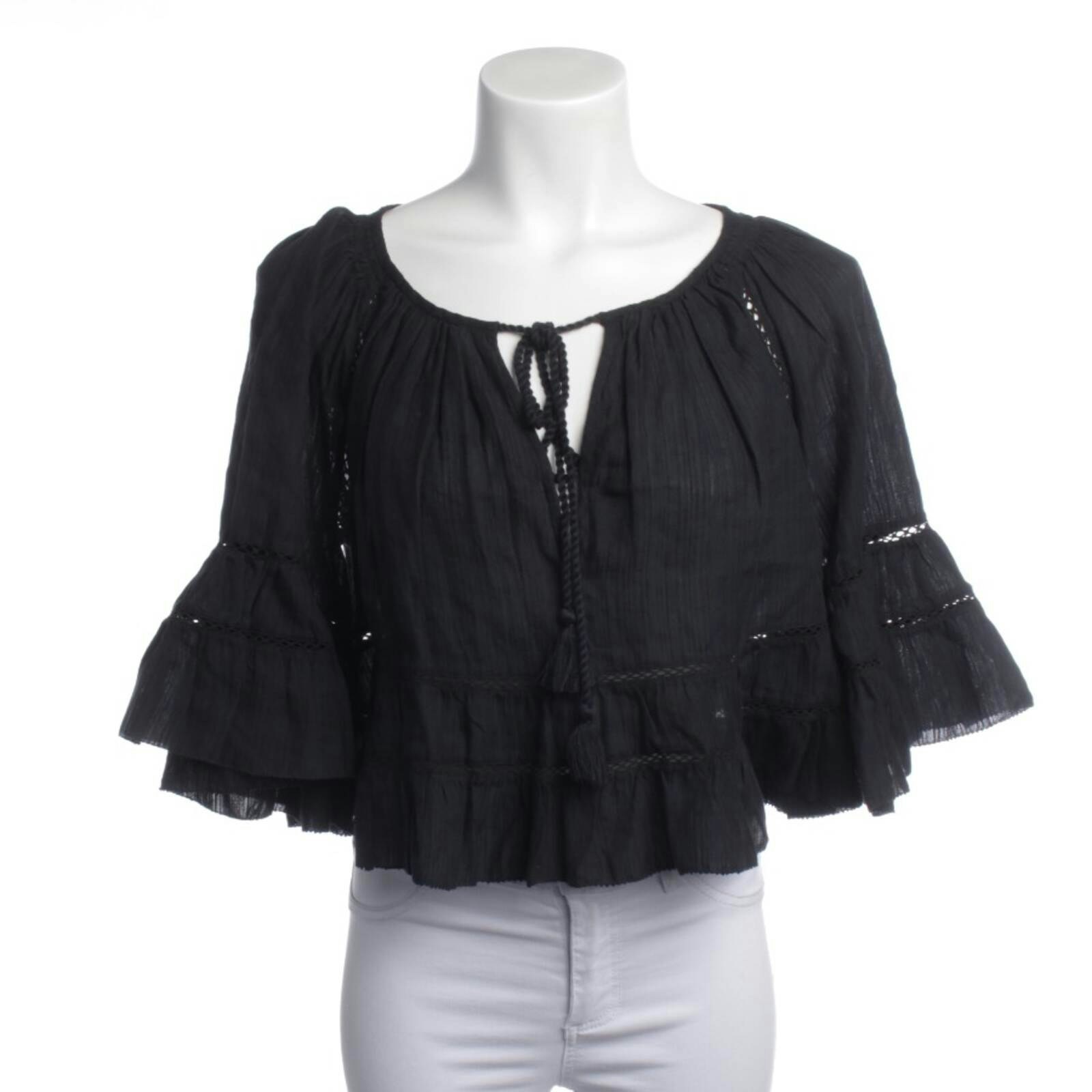 Image 1 of Blouse 32 Black in color Black | Vite EnVogue