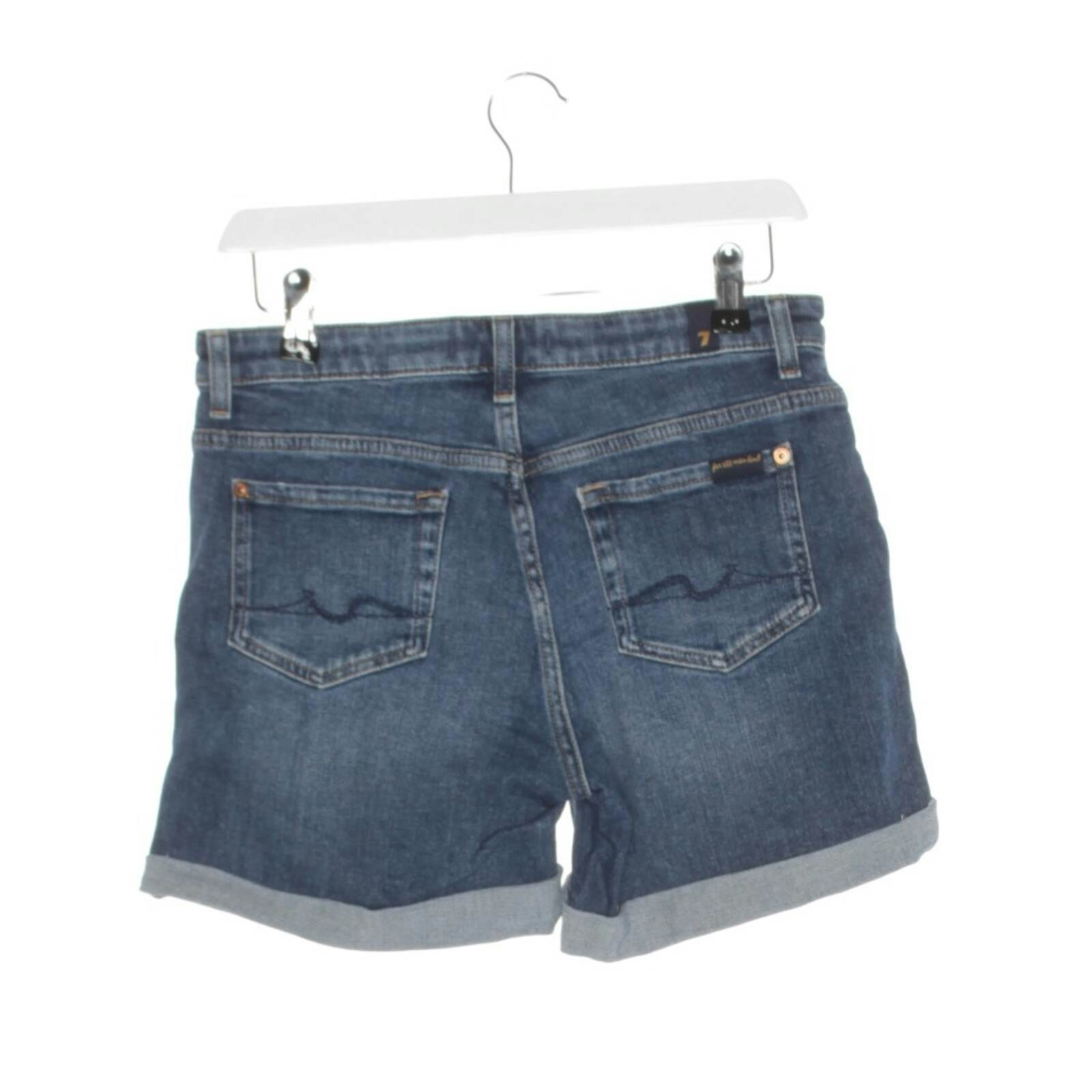 Image 2 of Shorts W26 Blue in color Blue | Vite EnVogue