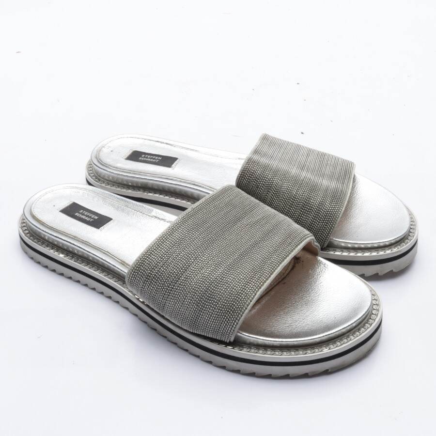 Image 1 of Sandals EUR38 Silver in color Metallic | Vite EnVogue