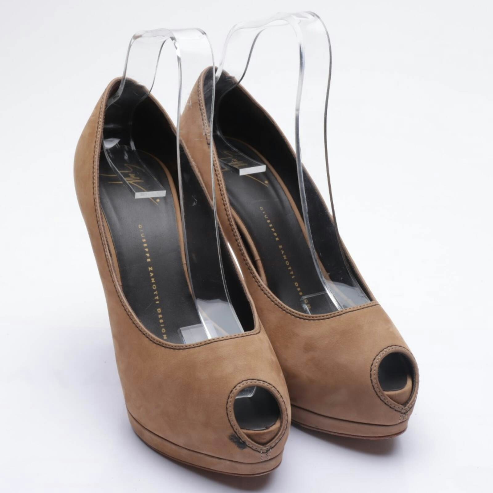 Image 1 of Peep Toes EUR 39 Brown in color Brown | Vite EnVogue