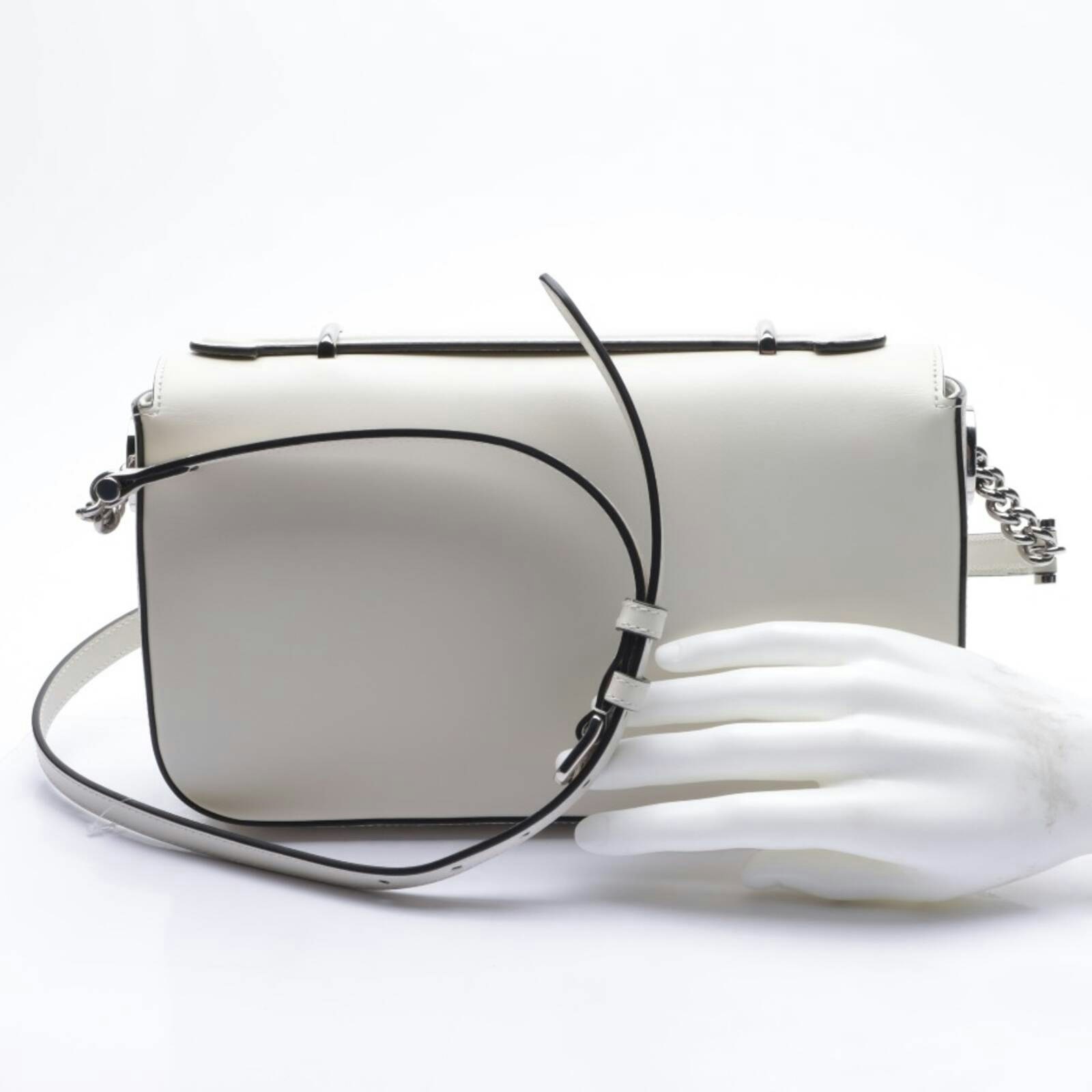 Image 2 of Petite GG Small Cross Body Bag Beige in color White | Vite EnVogue