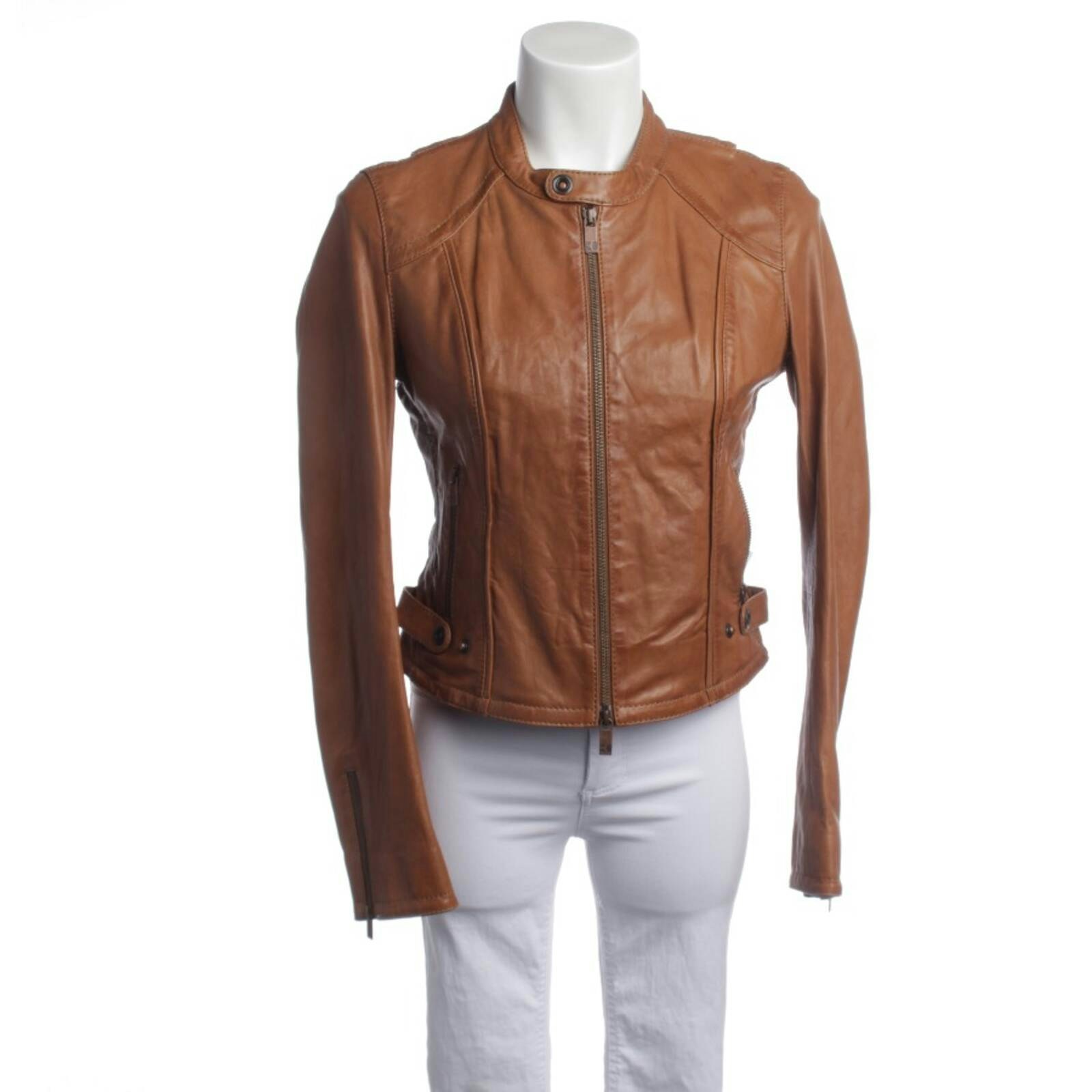 Image 1 of LeatherJacket 36 Brown in color Brown | Vite EnVogue