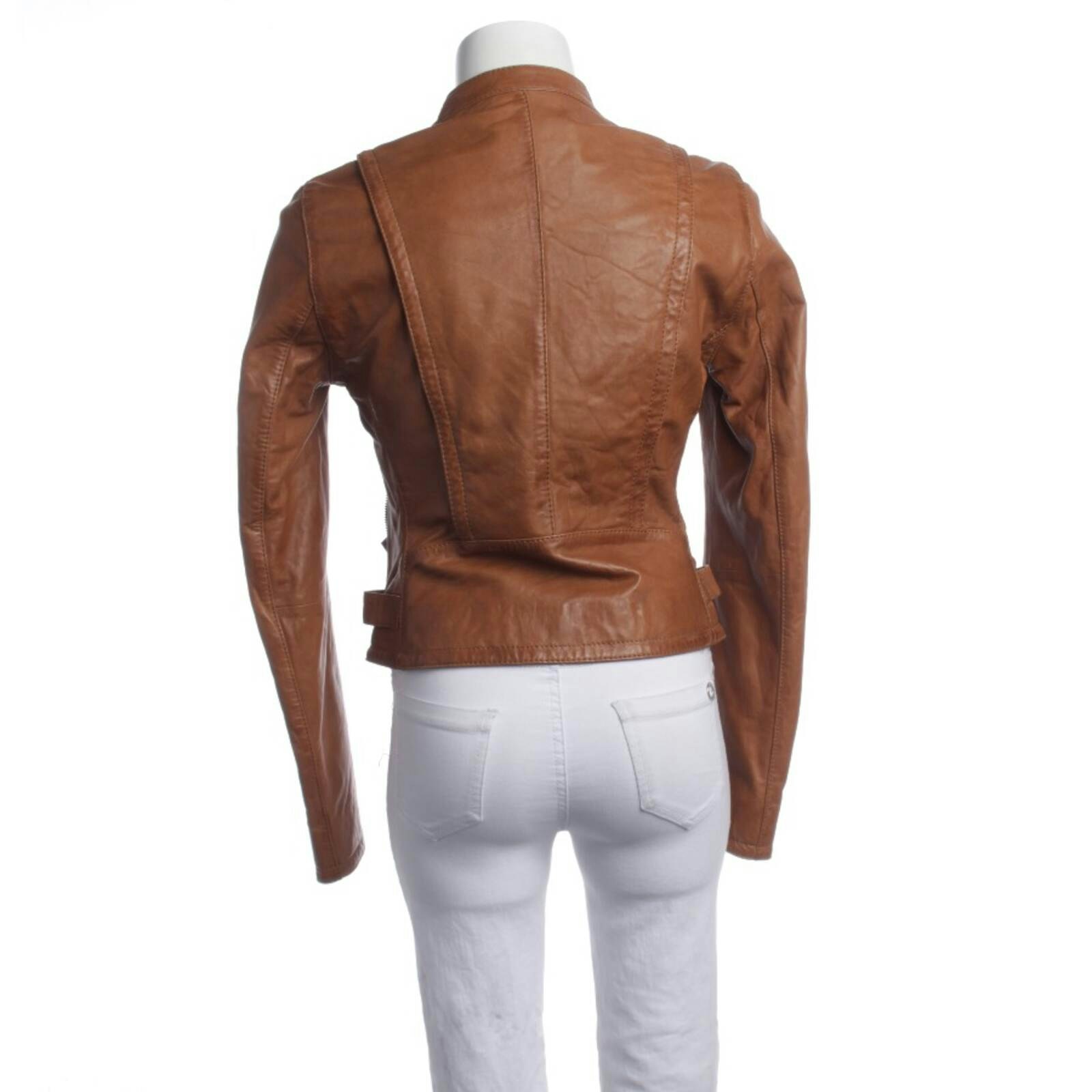 Image 2 of LeatherJacket 36 Brown in color Brown | Vite EnVogue