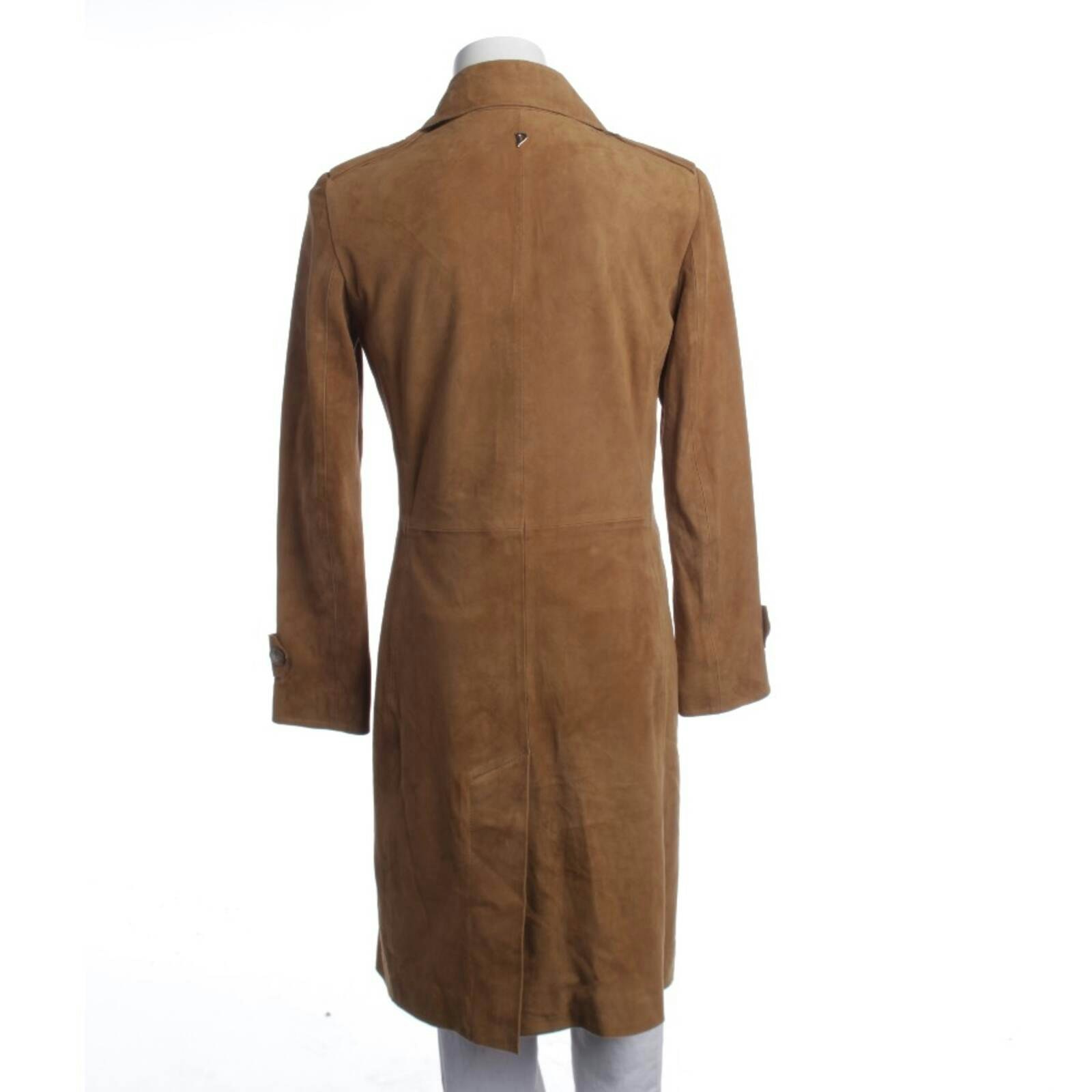 Image 2 of Leather Coat 34 Brown in color Brown | Vite EnVogue